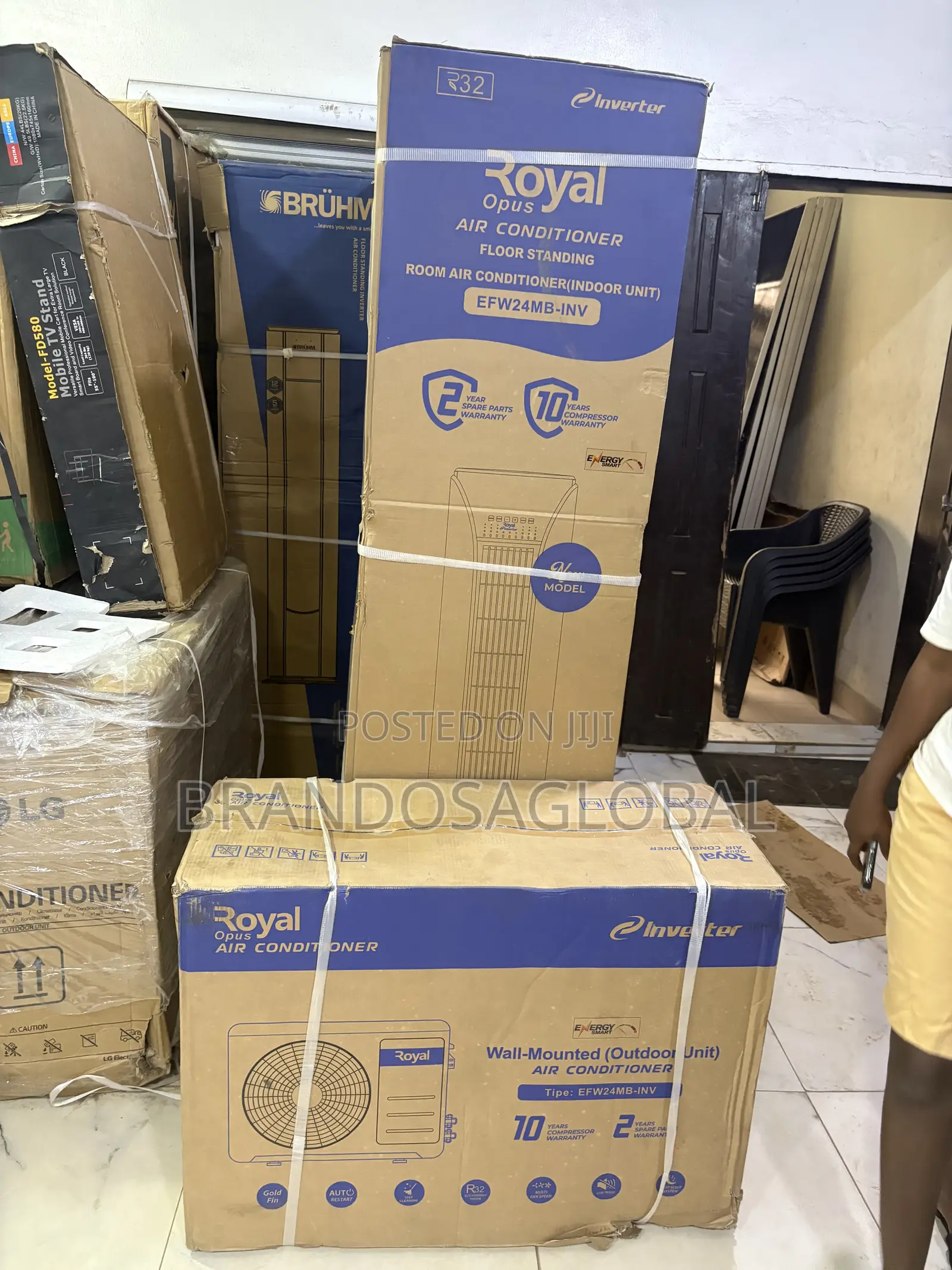 Royal 3HP Inverter Floor Standing AC EFW24MB-INV