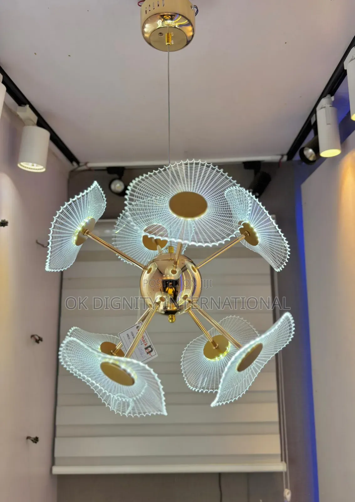 Luxury Modern Chandelier Light – Gold Pendant Ceiling Light