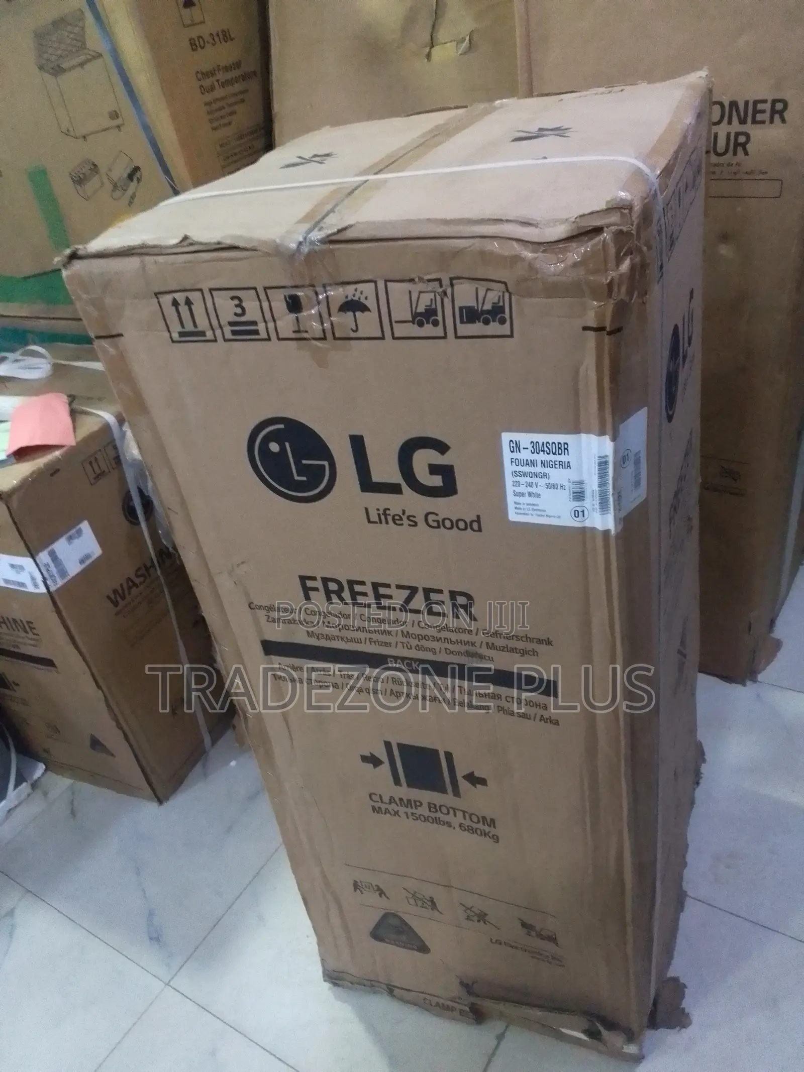 LG Standing Freezer GN-304SQBR – 168 Litres