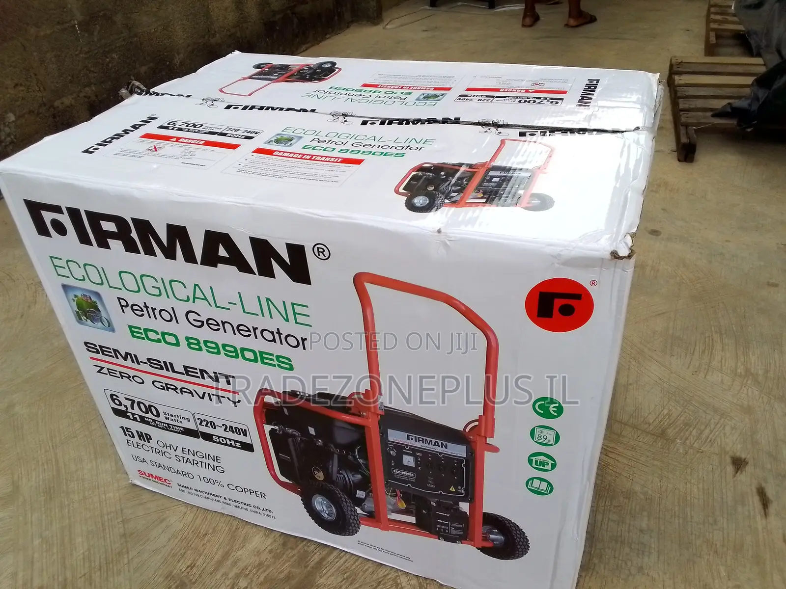 Quality Assured Firman ECO8990ES 6.5KVA Generator