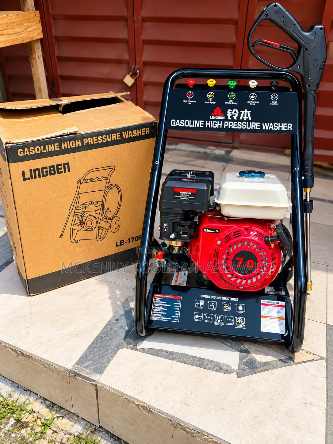 Lingben LB-170A 7.0HP Gasoline Pressure Washer