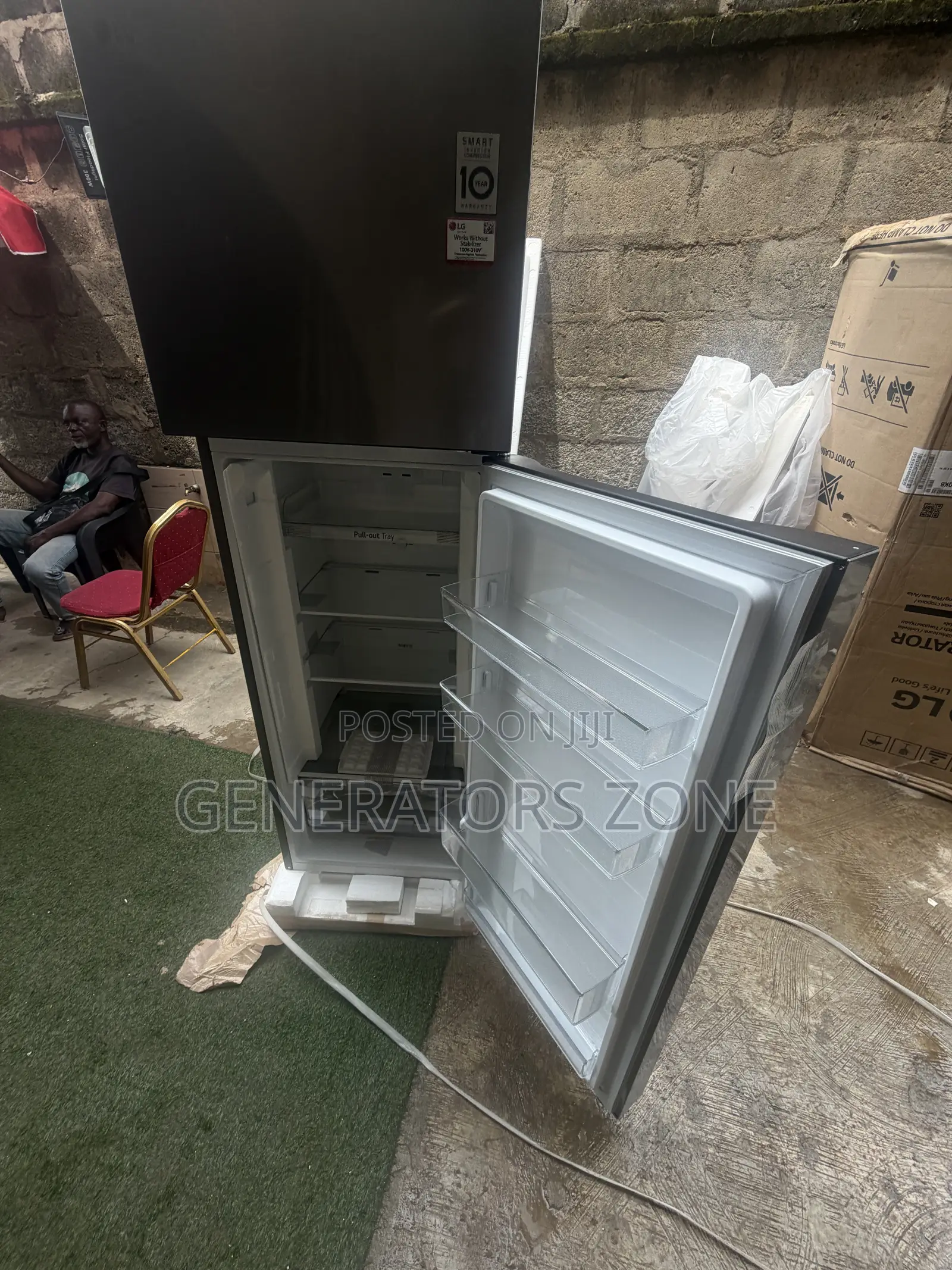 LG GL-B262PQKB 287L Kitchen Essentials Refrigerator