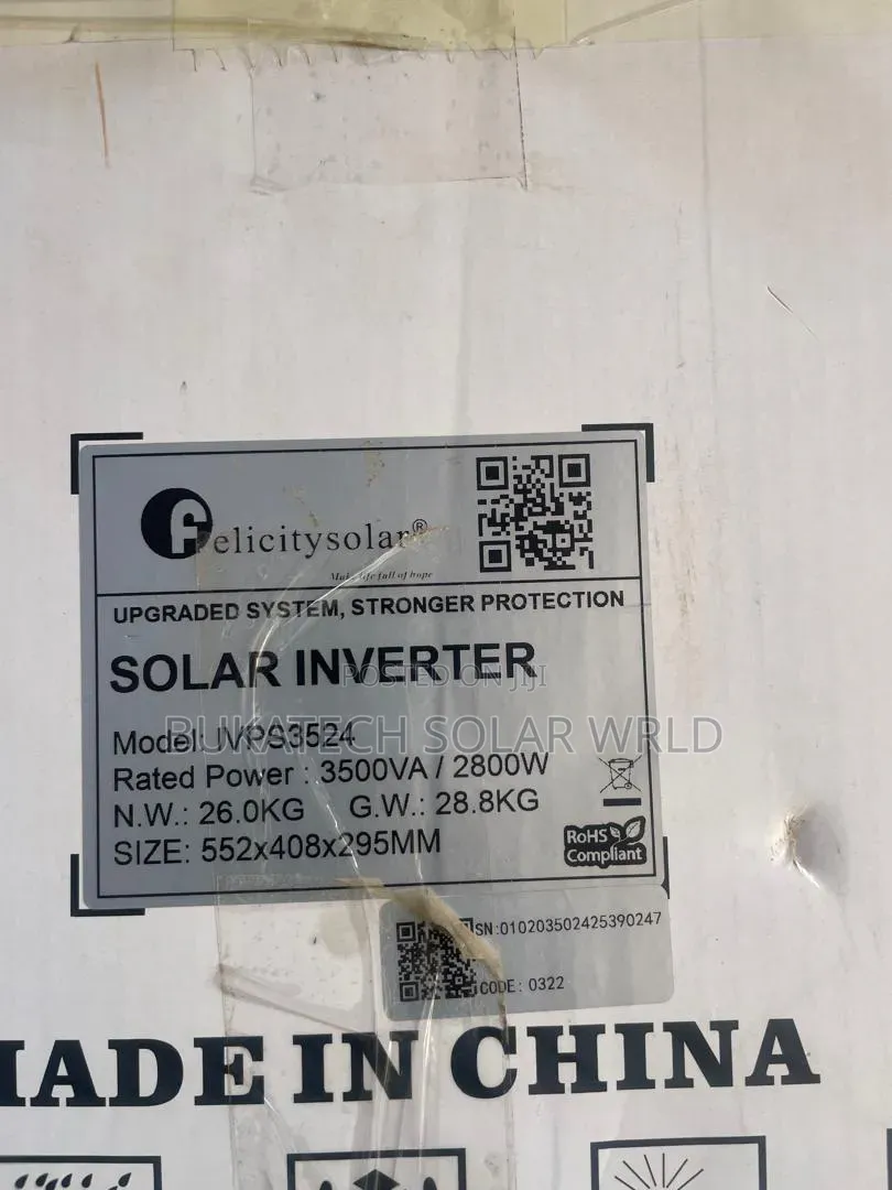 3.5kva Felicity Non Hybrid Inverter