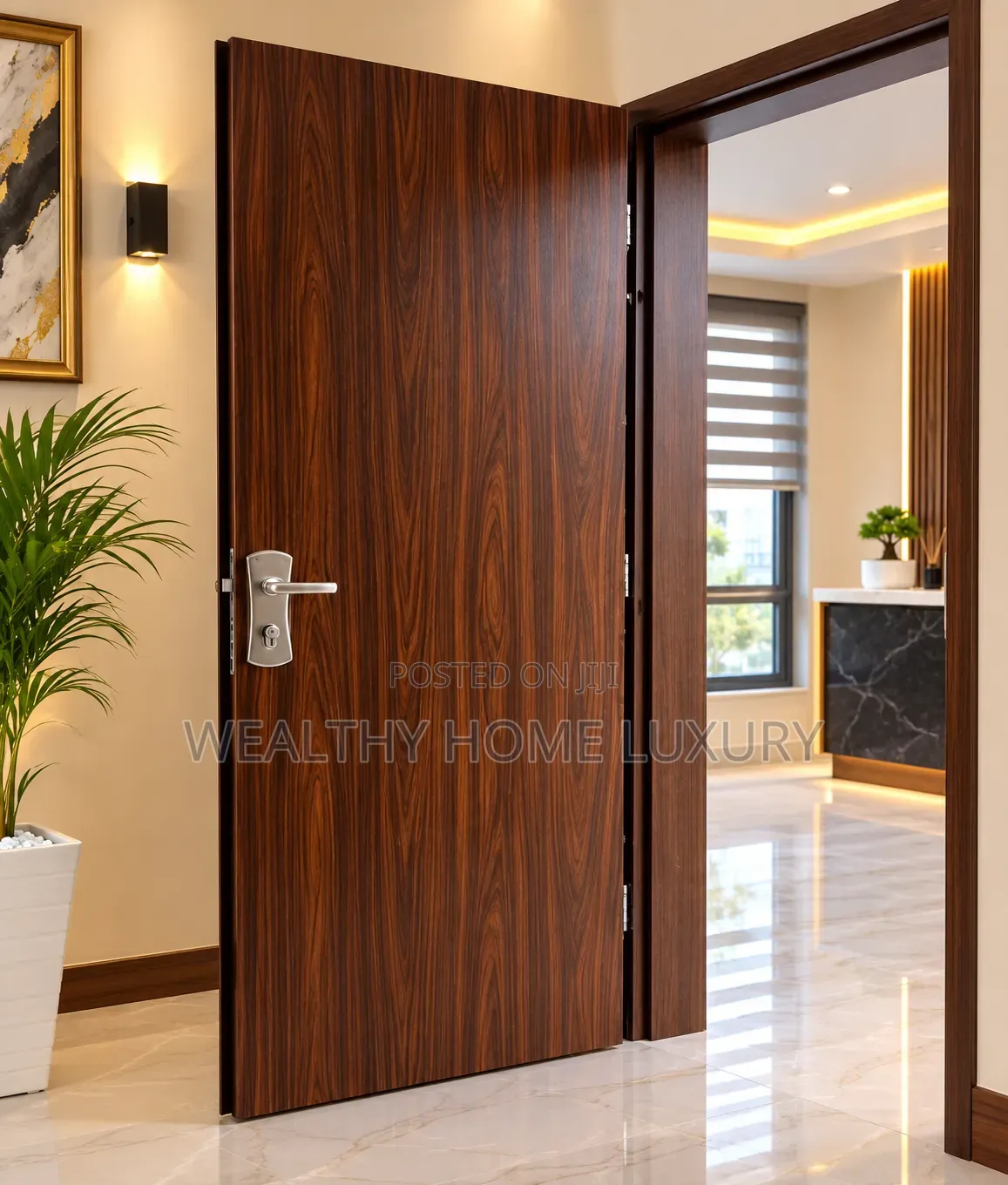 Heavy Duty Israeli Steel Entrance Door - 4ft by 7ft Single Leaf