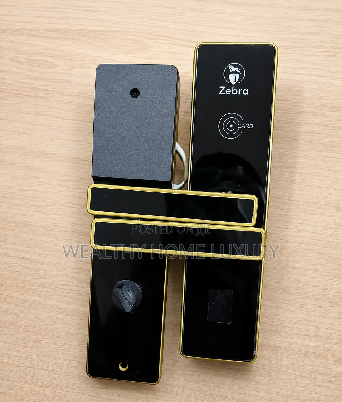High Quality Smart Digital Door Lock Black and Gold Edition