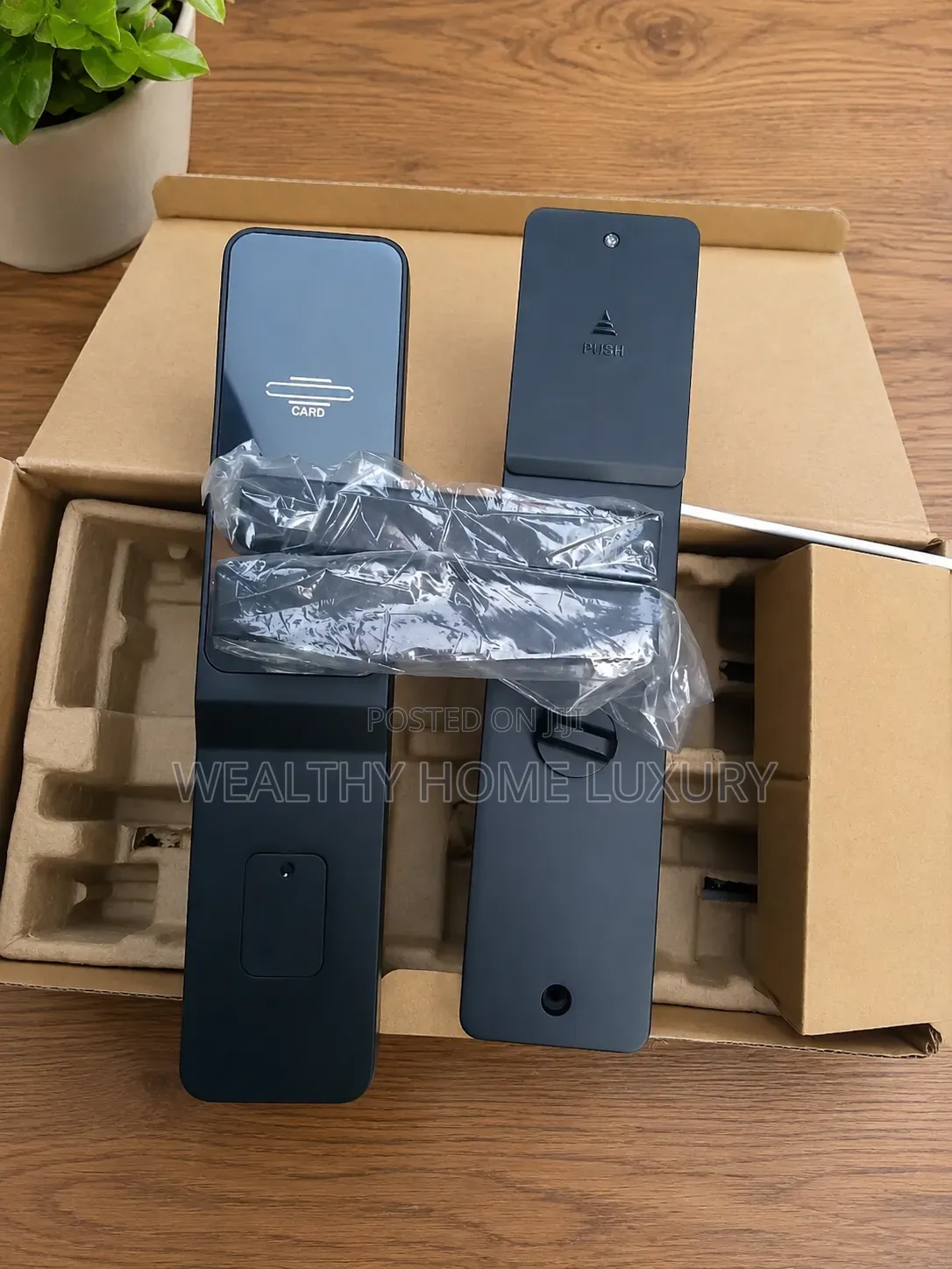 High Quality Smart Digital Door Lock Black and Gold Edition