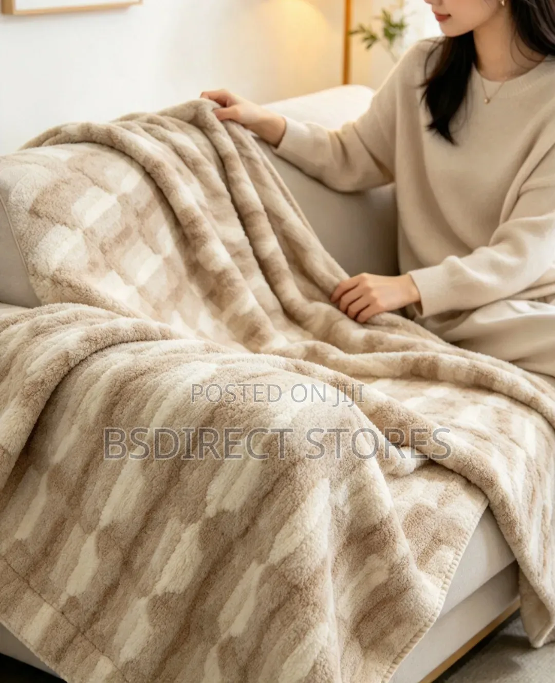 Dunelm Plush Faux Fur Throw 130cm X 180cm Throw