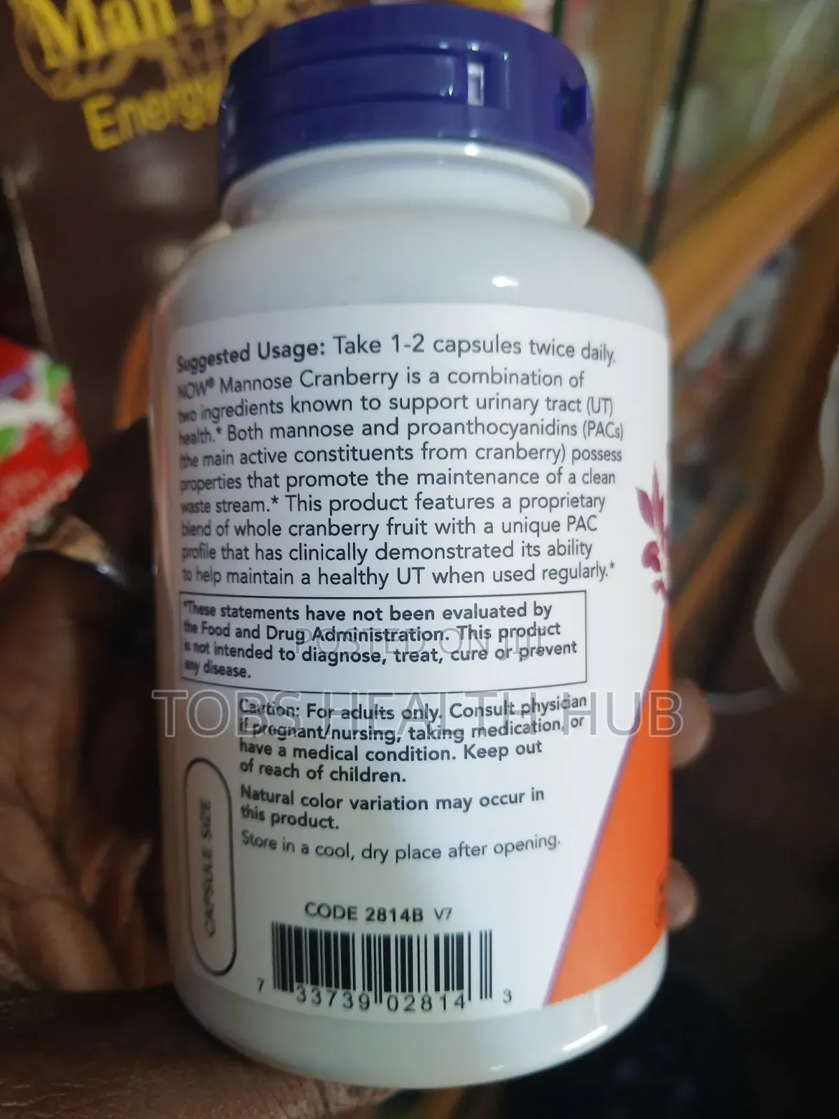 NOW Mannose Cranberry – 90 Veg Capsules
