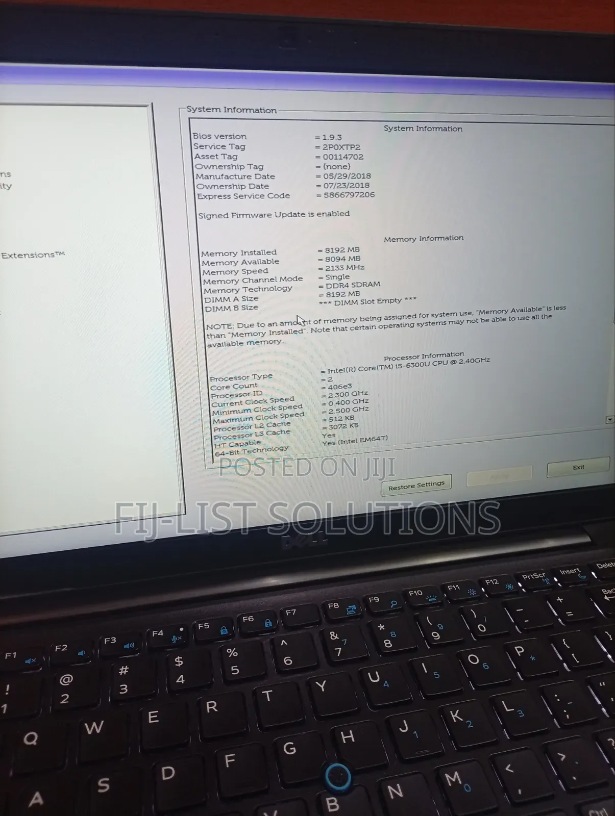 Laptop Dell Latitude 7400 8GB Intel Core i5 SSD 256GB
