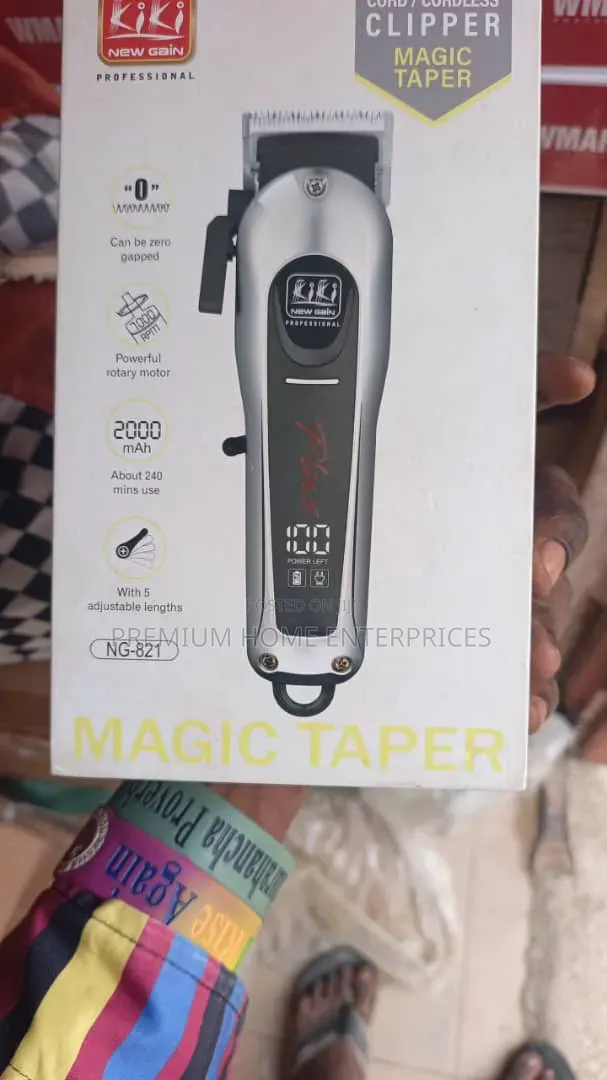 Kiki New Gain Margic Taper Rechargeable Professional Hair Clipper
821