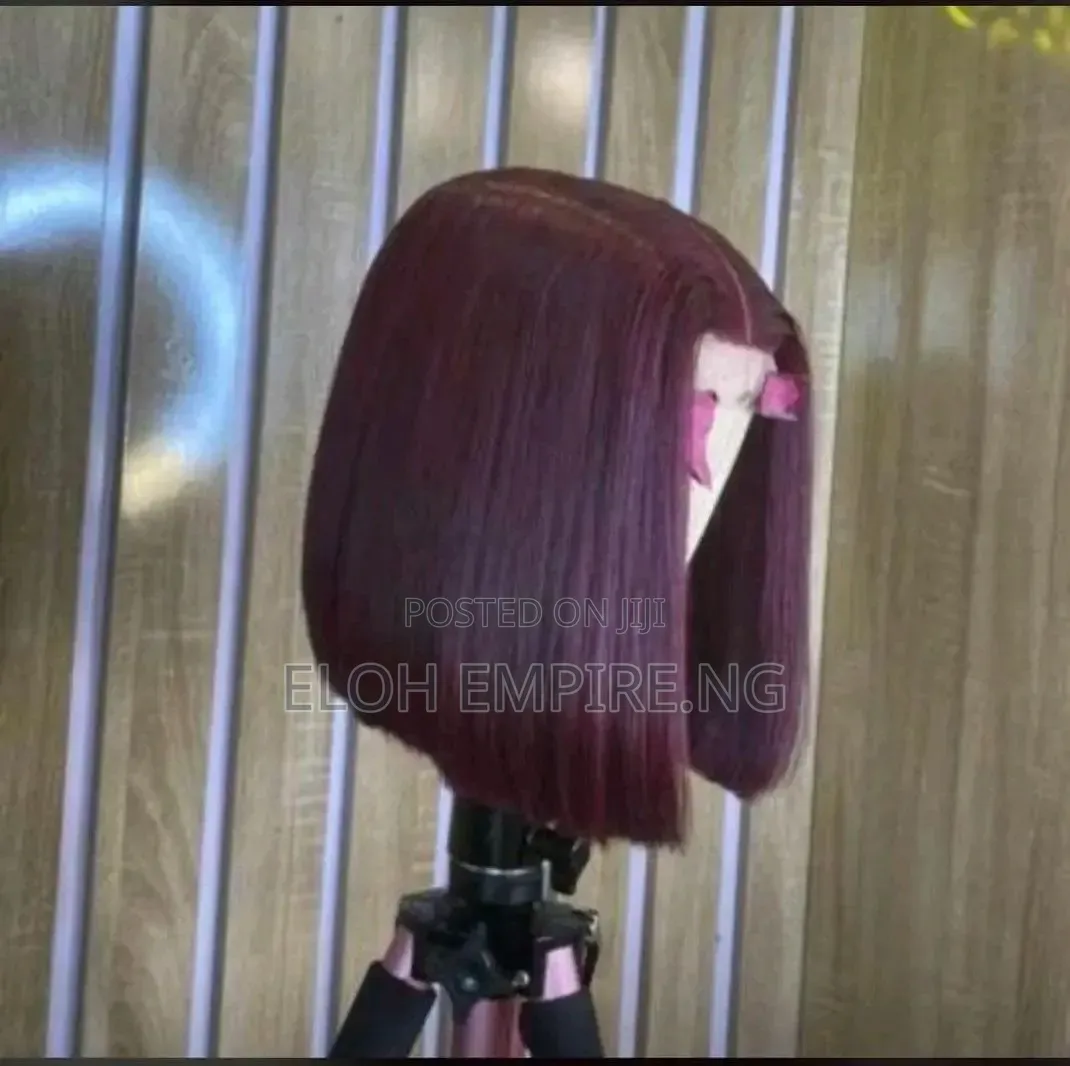 10" Burgundy Bone Straight With 2by4 Closure