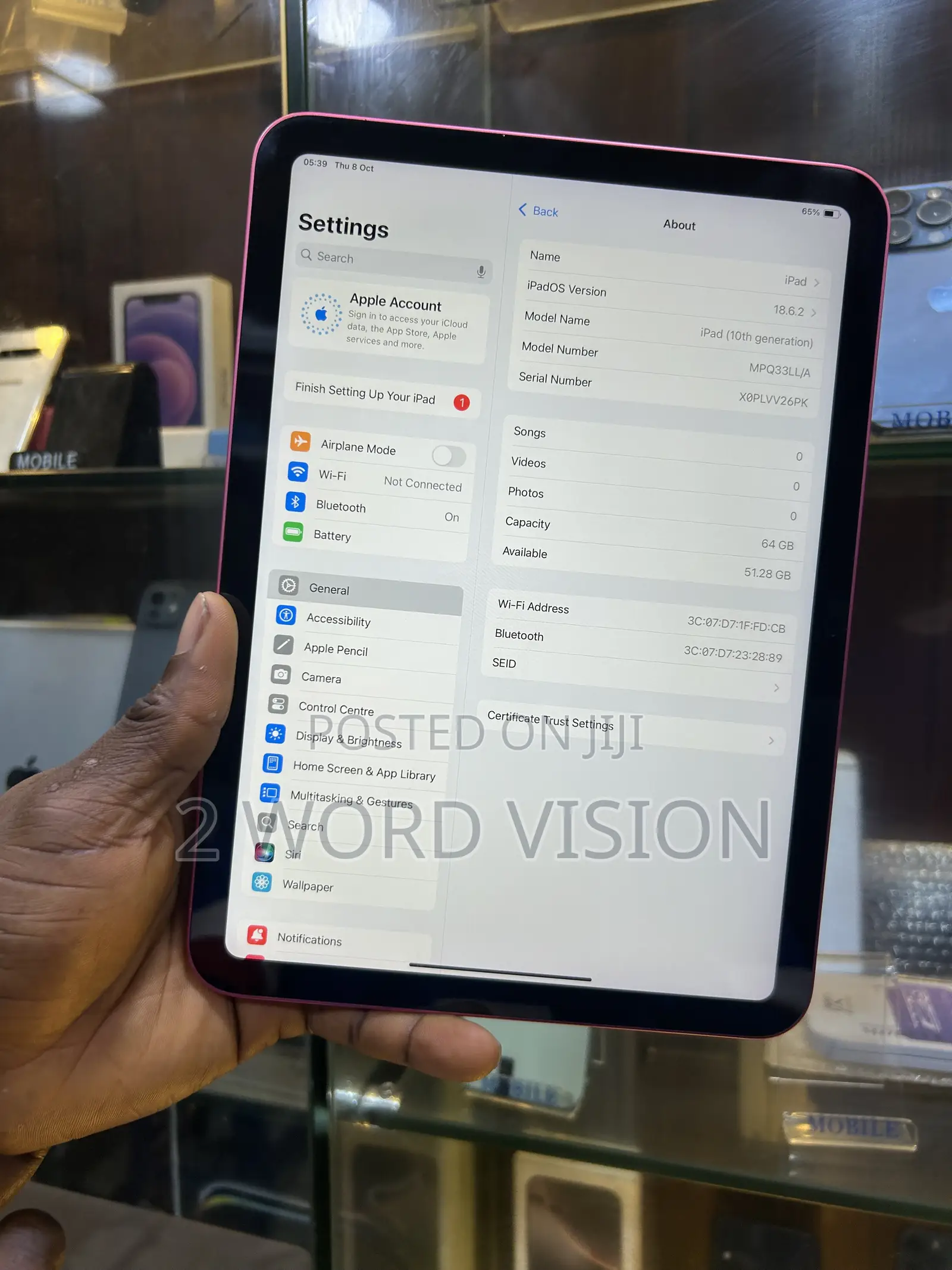 Apple iPad 10.2 (2021) 64 GB Pink