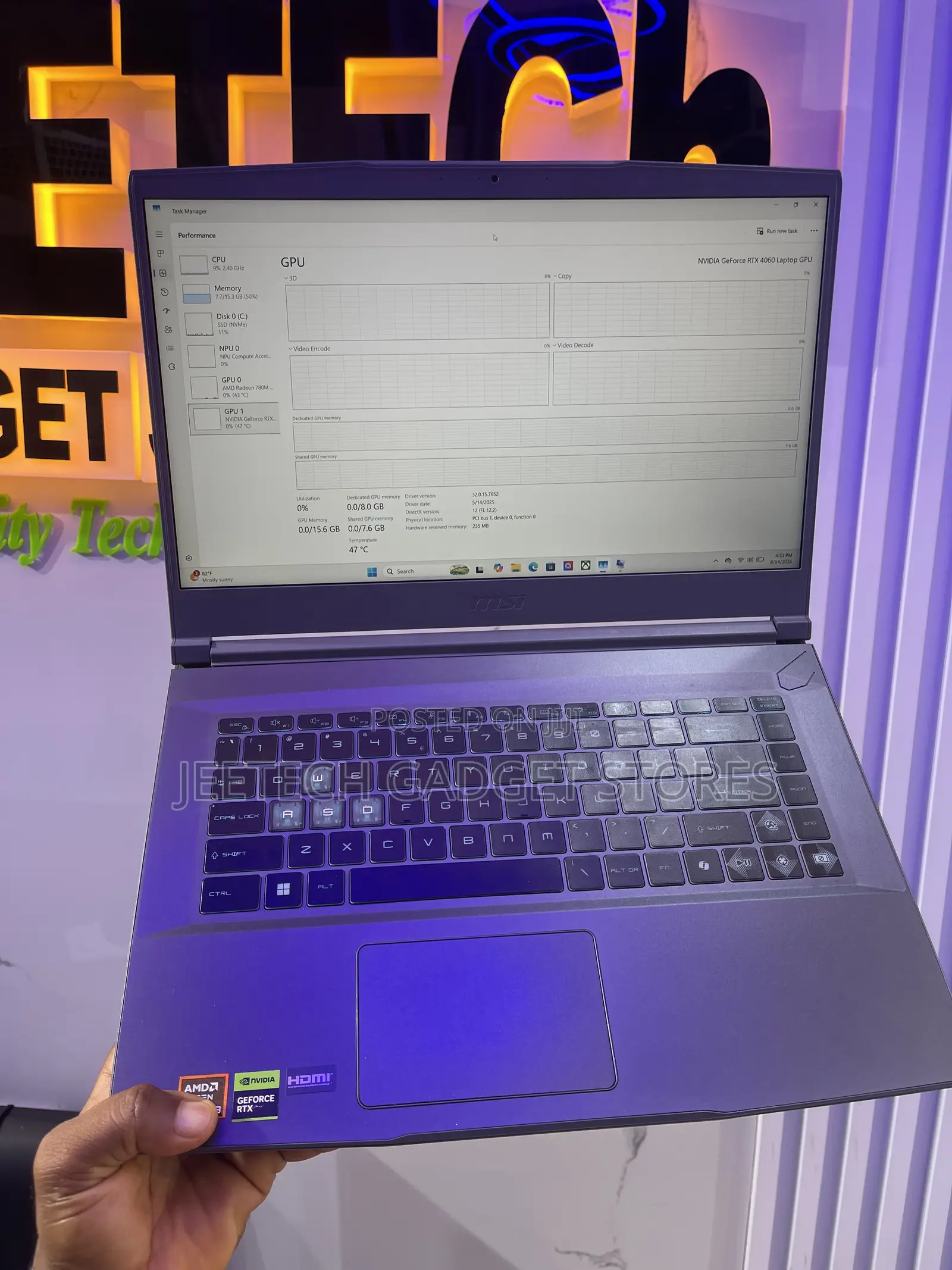 Laptop MSI GF75 Thin 16GB AMD Ryzen 9 SSD 1T