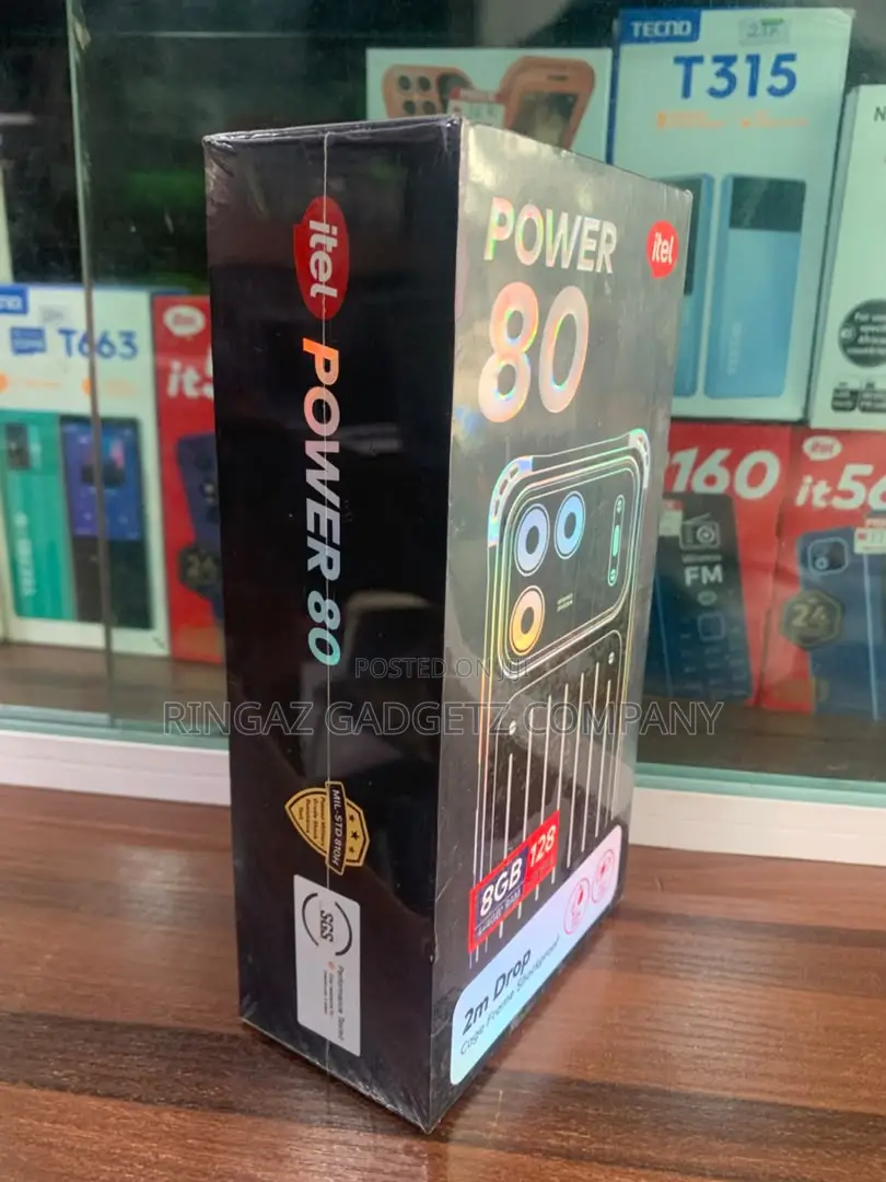 New Itel Power 80 128 GB Black