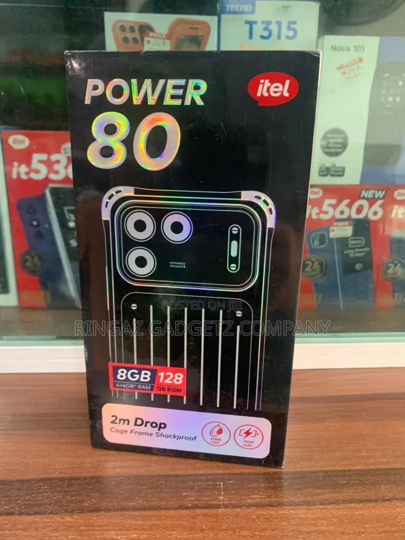 New Itel Power 80 128 GB Black