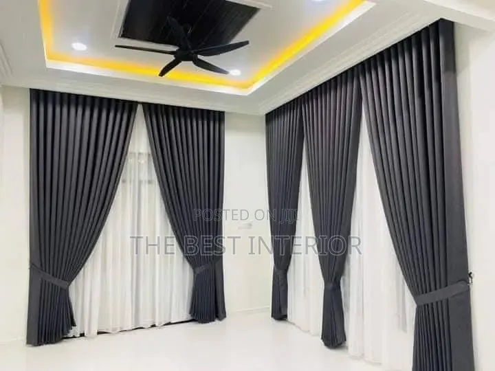 Premium Dark Ash Turkish Curtain – Only ₦3,800/Yard 