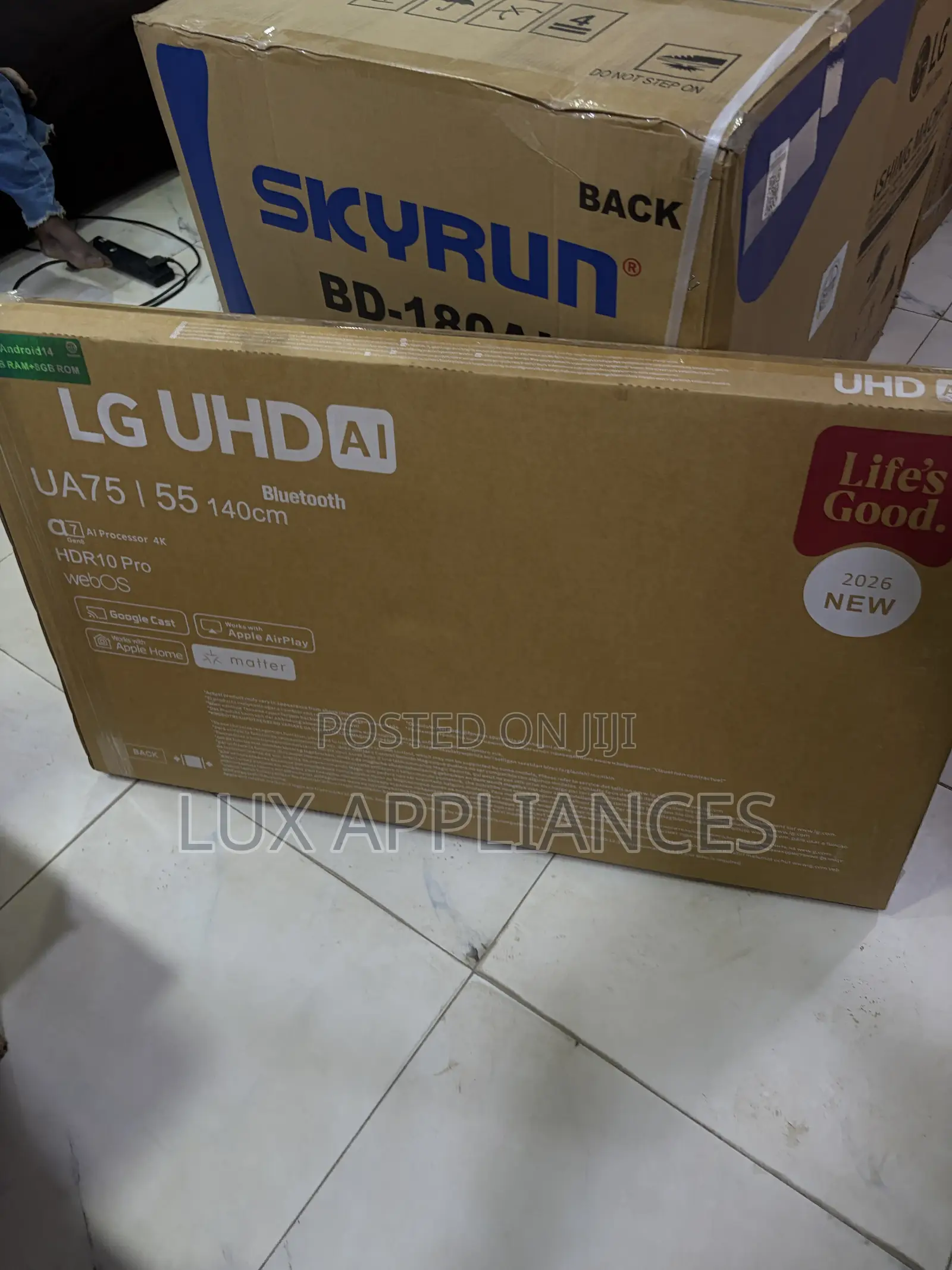 LG 55 Inch Smart TV UA75 – Crystal-Clear 4K Viewing