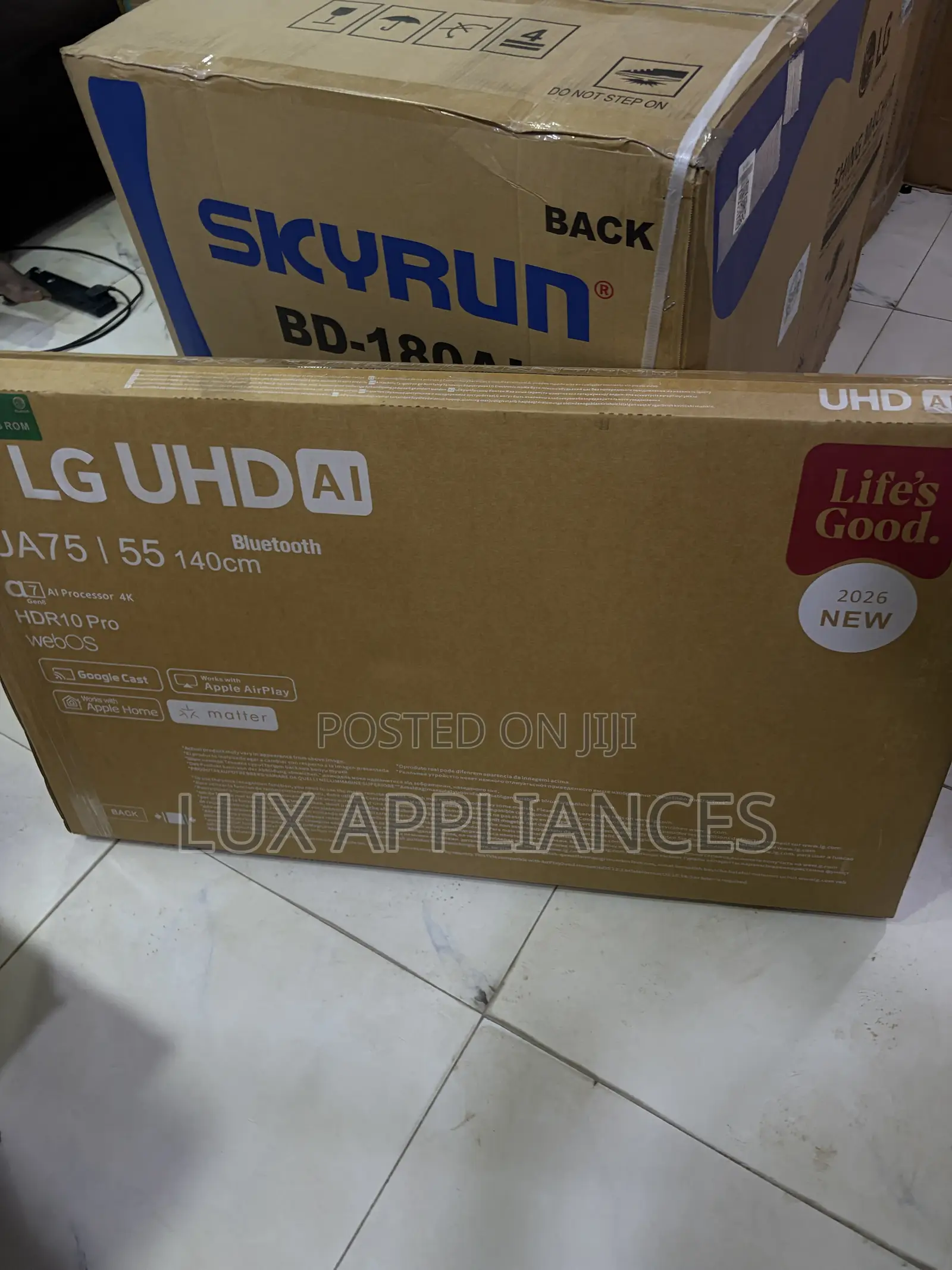LG 55 Inch Smart TV UA75 – Crystal-Clear 4K Viewing