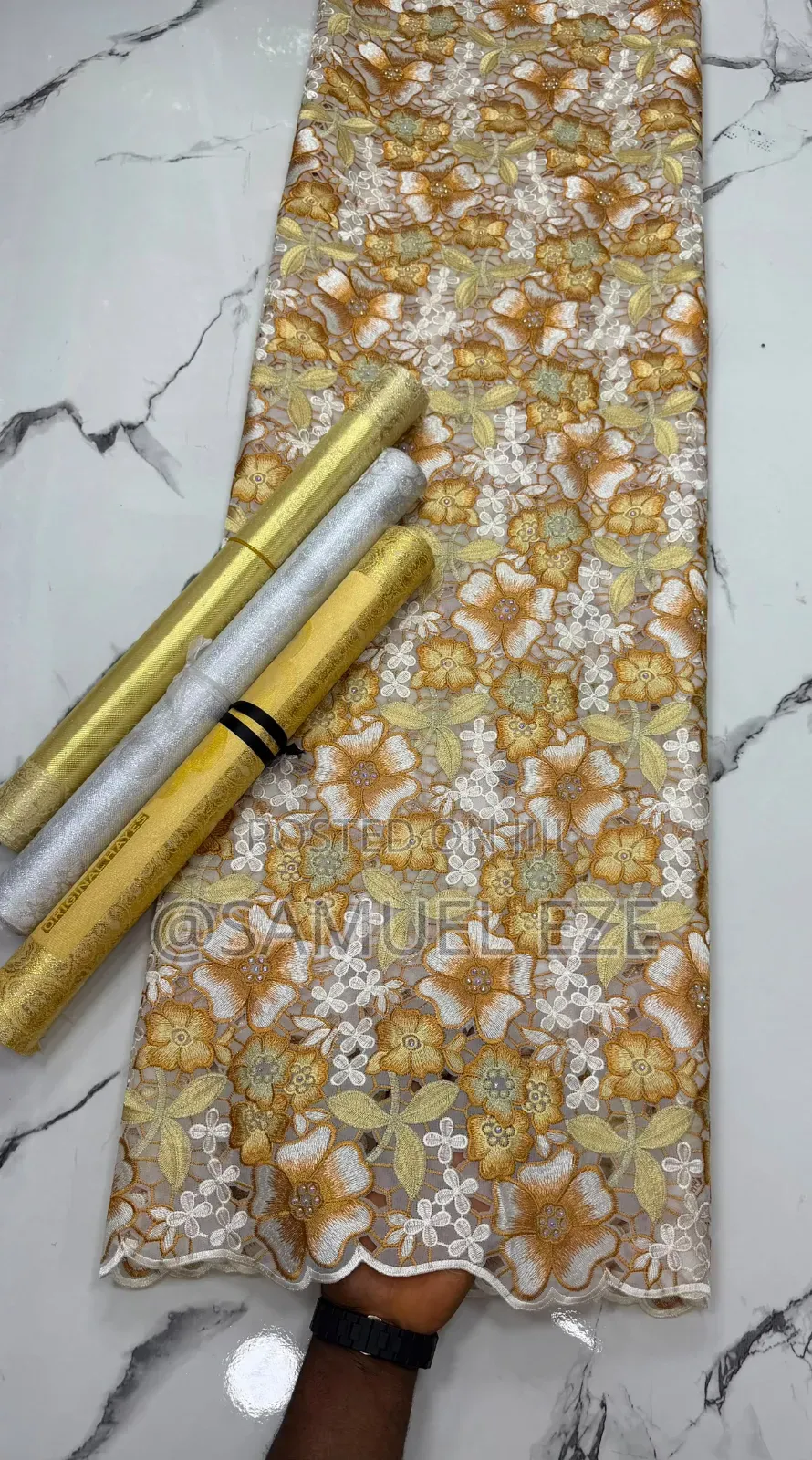 Swiss Voile Lace Made in Switzerland