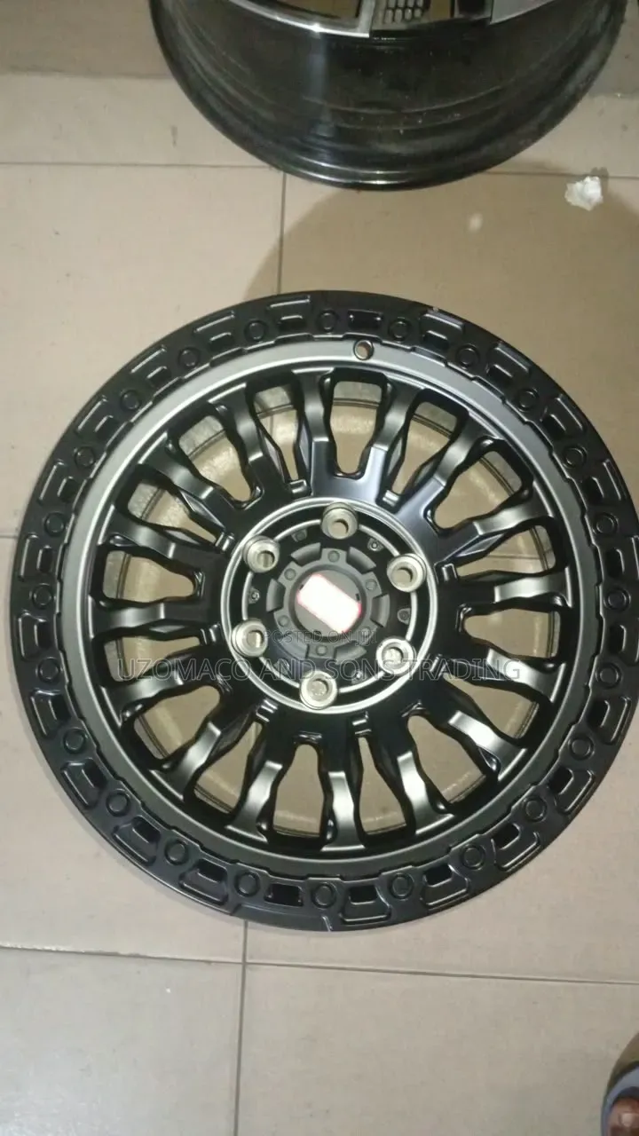 Title: 6-Hole Heavy Duty Matte Black Off-Road Alloy Rims