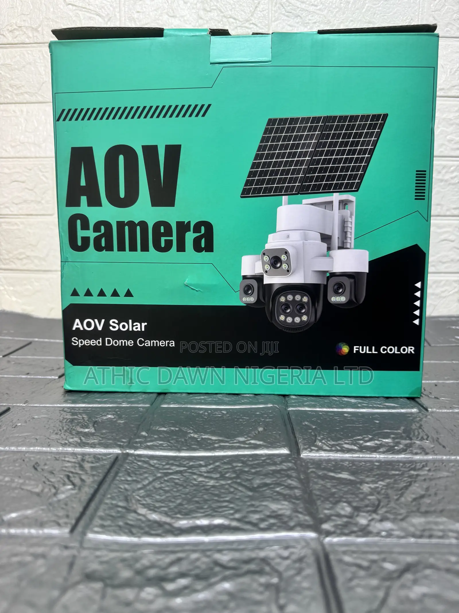 4 Lens AOV Hieasy Solar CCTV Camera With 2 Panels