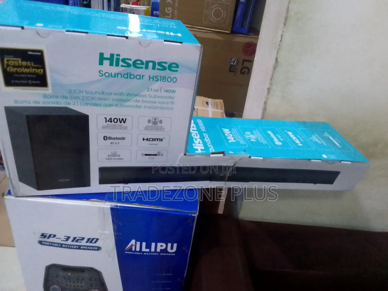 Hisense HS1800 140W Soundbar – 2.1CH Home Audio