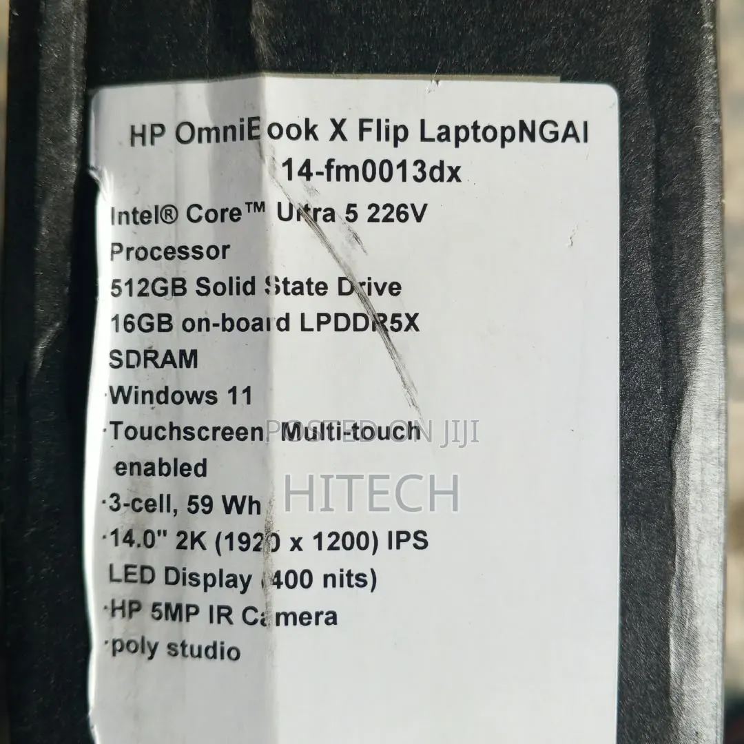 New Laptop HP OmniBook X Flip 14" 16GB Intel Core Ultra 5 SSD 512GB