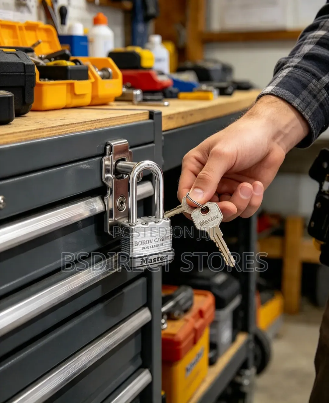 Master Lock Excell Laminated Steel 45mm Wide Padlock - 51mm Shackle