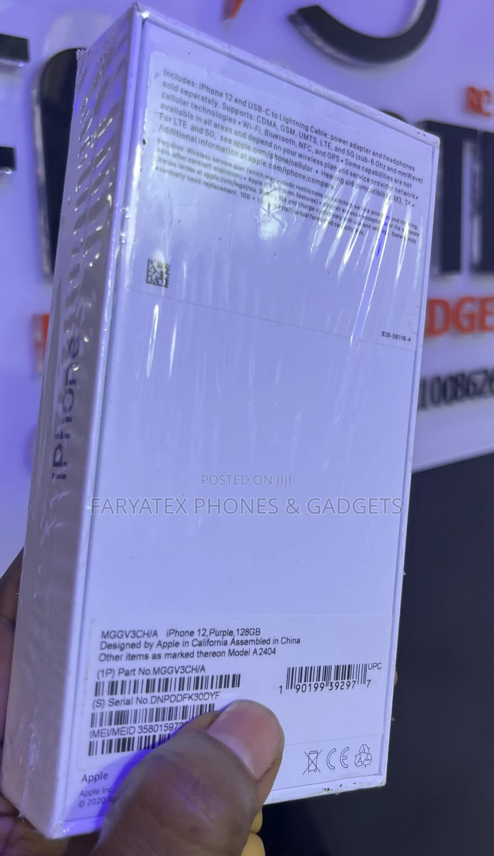 New Apple iPhone 12 128 GB Purple
