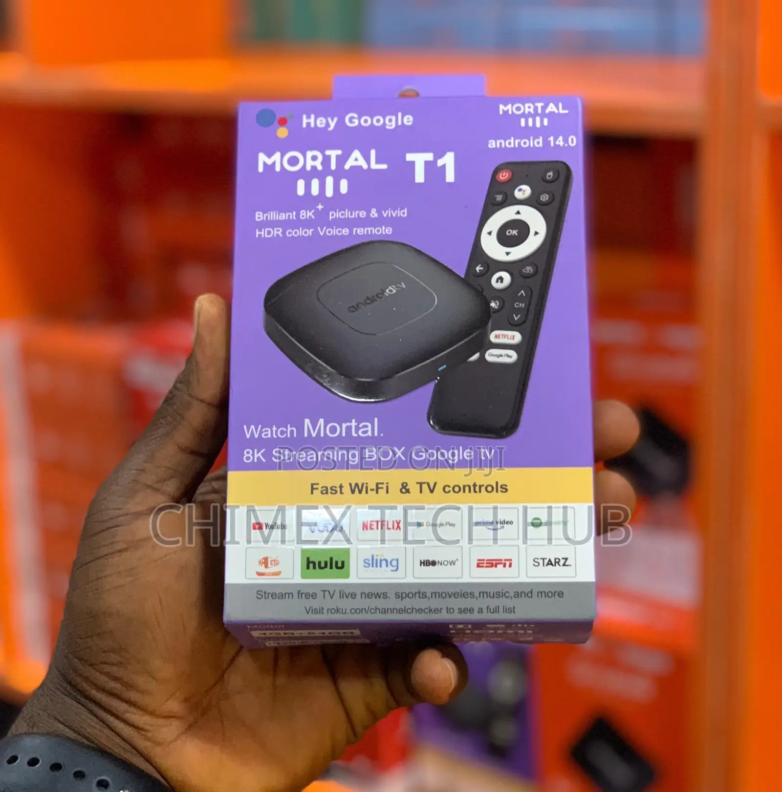 Mortal T1 Android TV Box 8gb 128gb Android 16.0