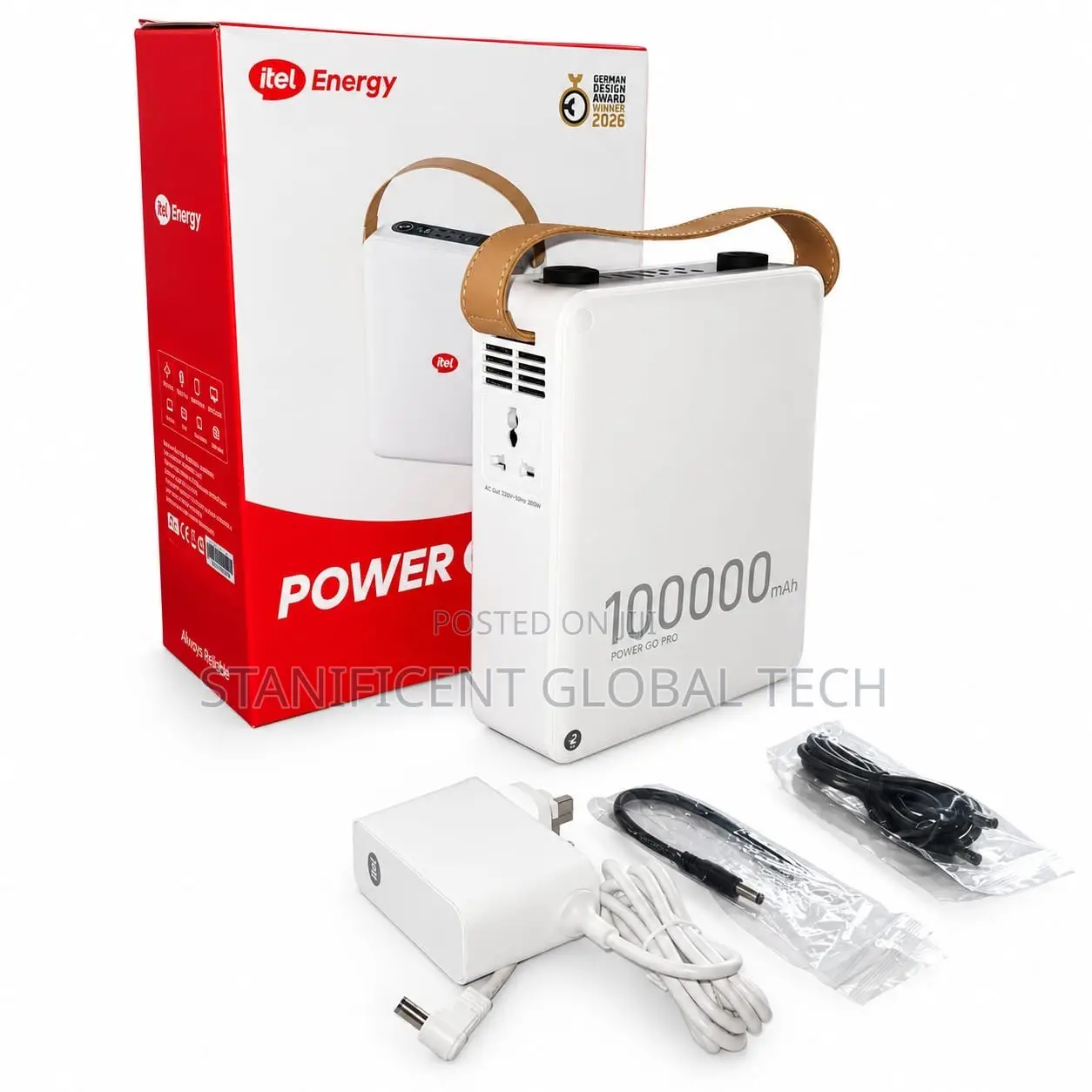 Itel Energy Power Go Pro 200W AC Portable Power Station - 100,000mAh