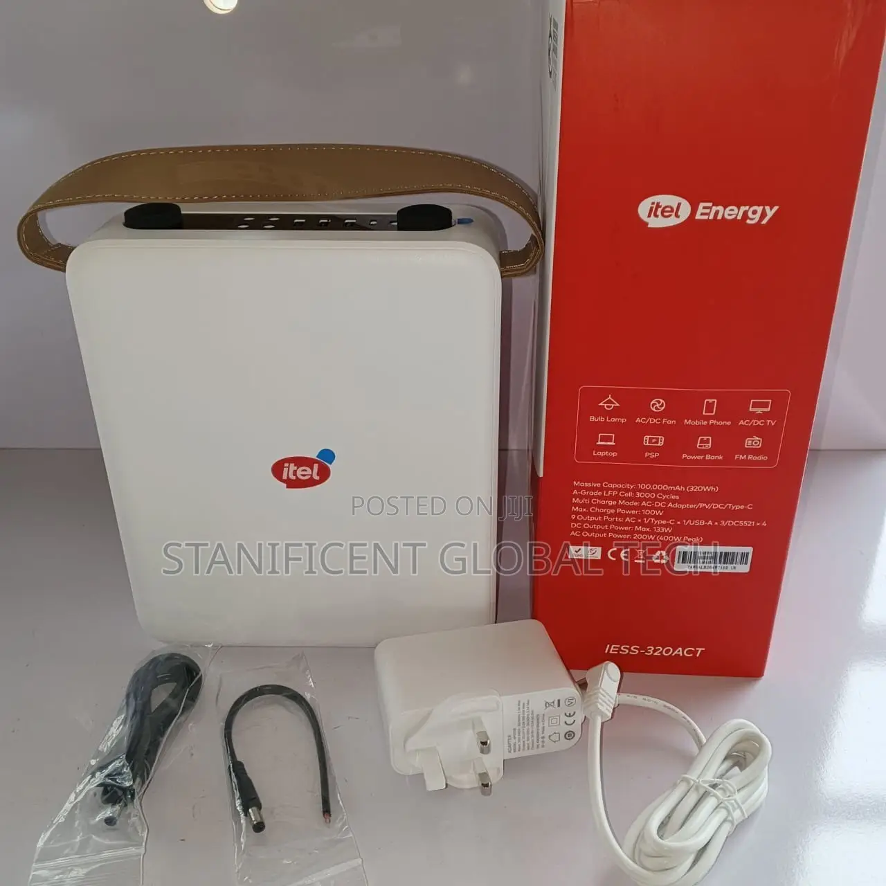 Itel Energy Power Go Pro 200W AC Portable Power Station - 100,000mAh