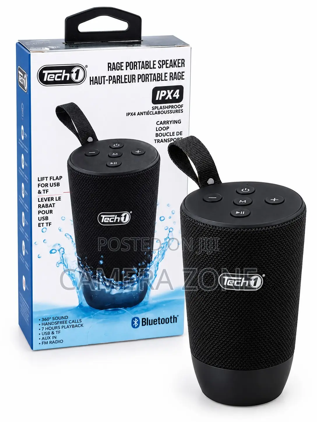 Tech1 Rage Portable Blue Tooth Speaker.