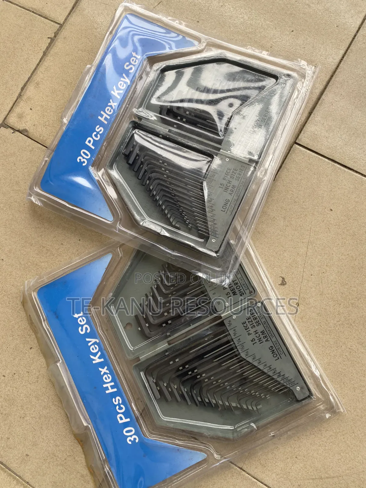 Inch and Metric 30pcs Allen Key Set