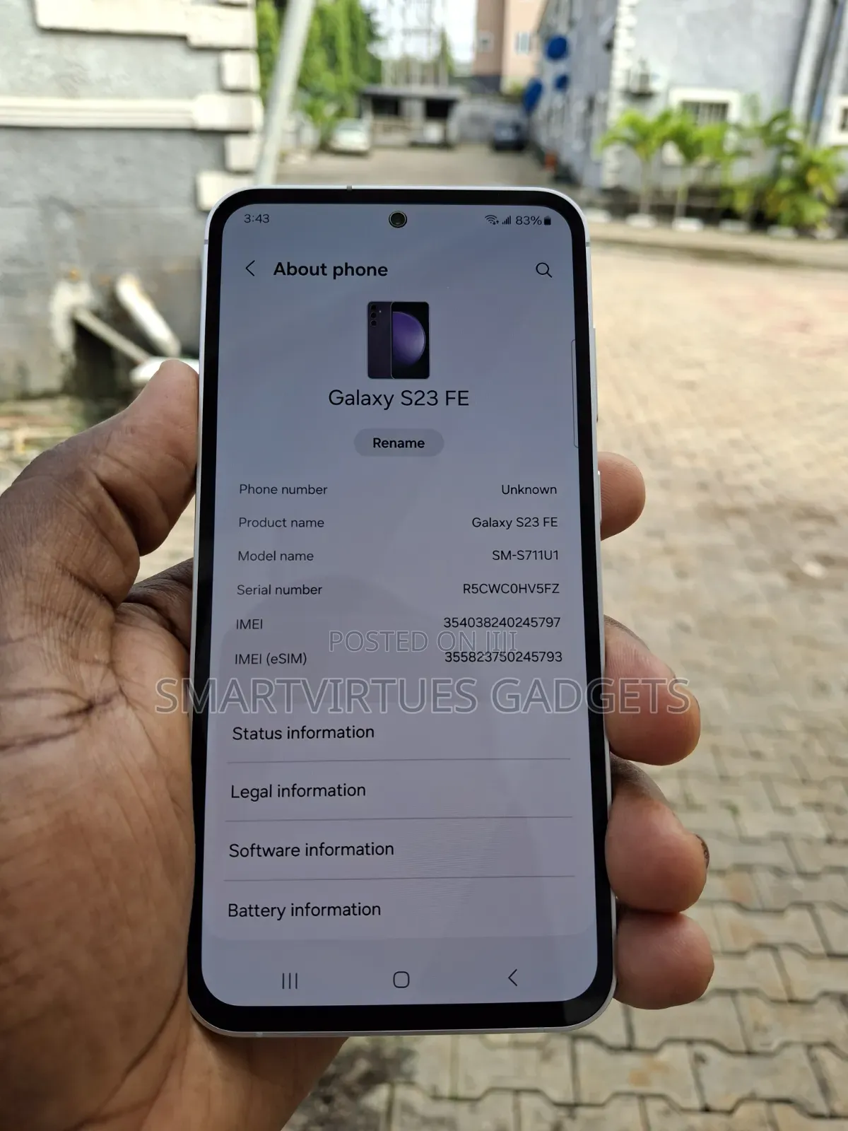 New Samsung Galaxy S23 FE 128 GB Purple