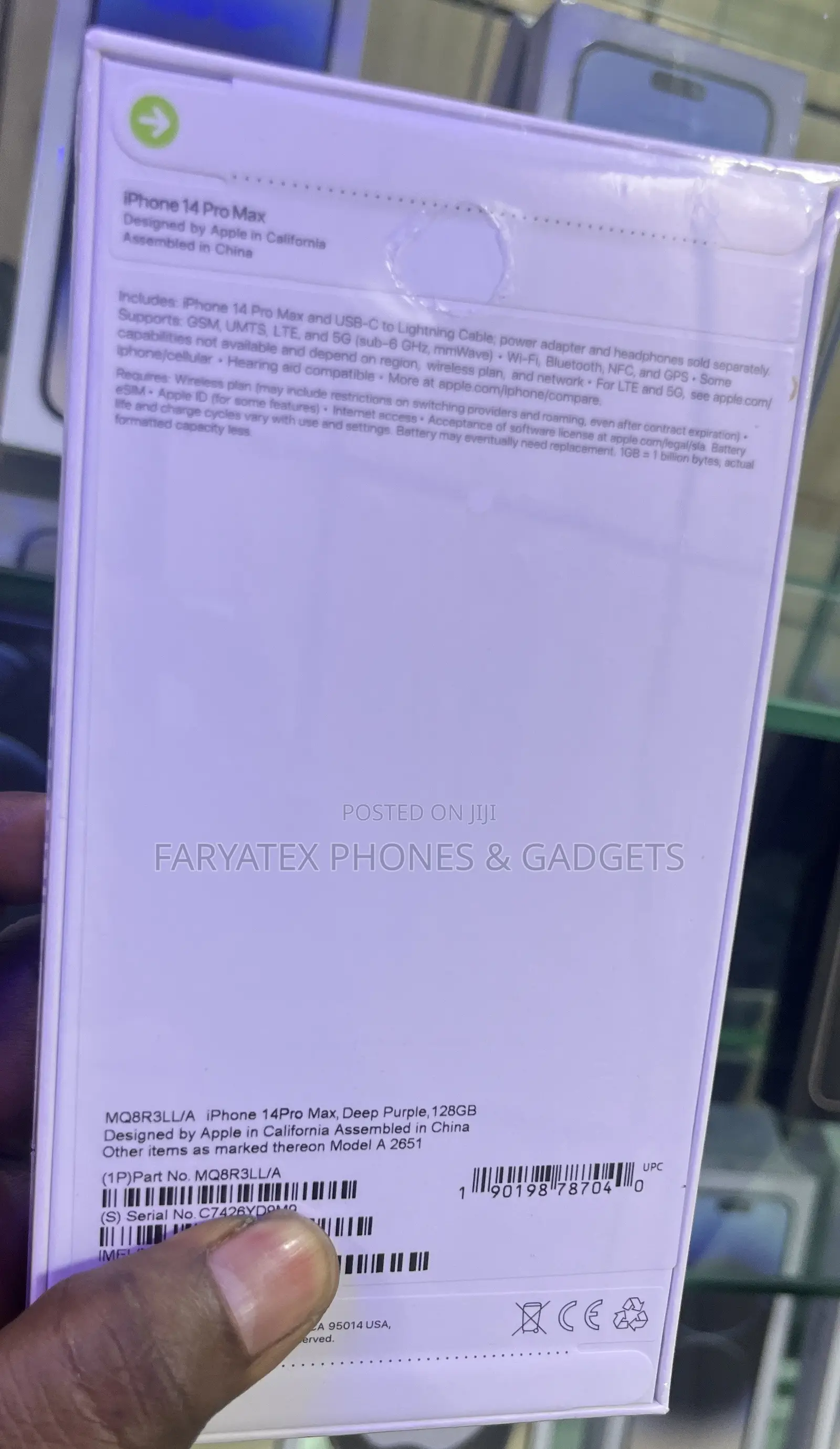 New Apple iPhone 14 Pro Max 128 GB Purple