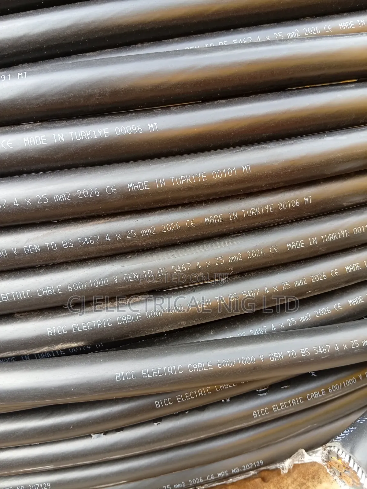 25mm 4core Armored Cable