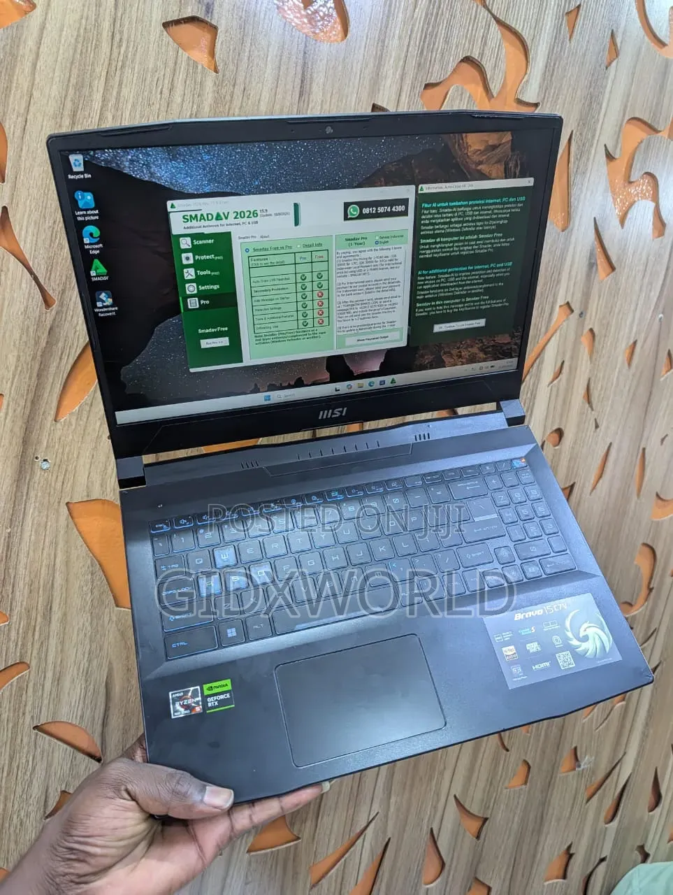 Laptop MSI Cyborg 15 16GB AMD Ryzen 5 SSD 512GB