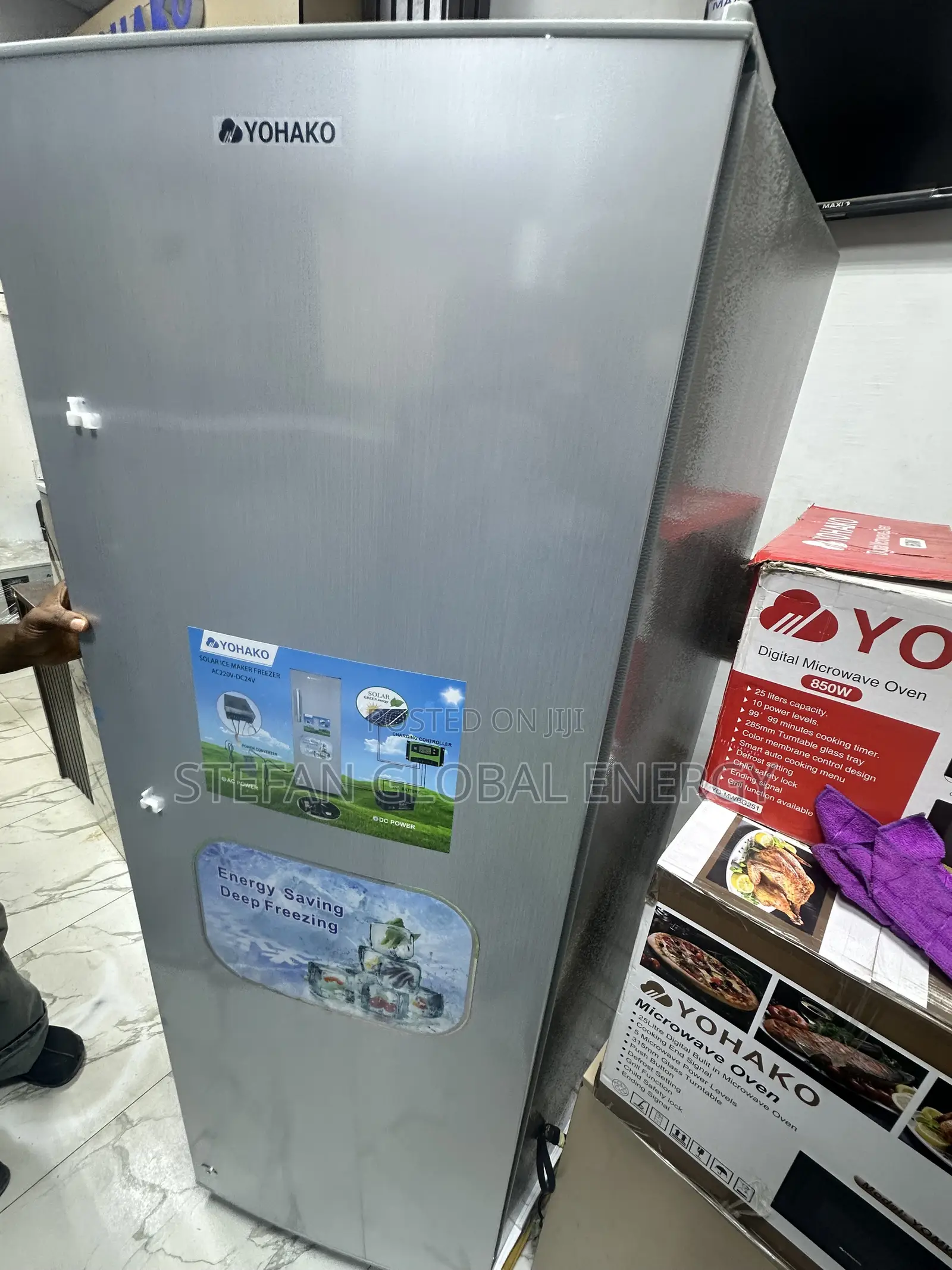 258L Yohako Upright Solar Freezer
