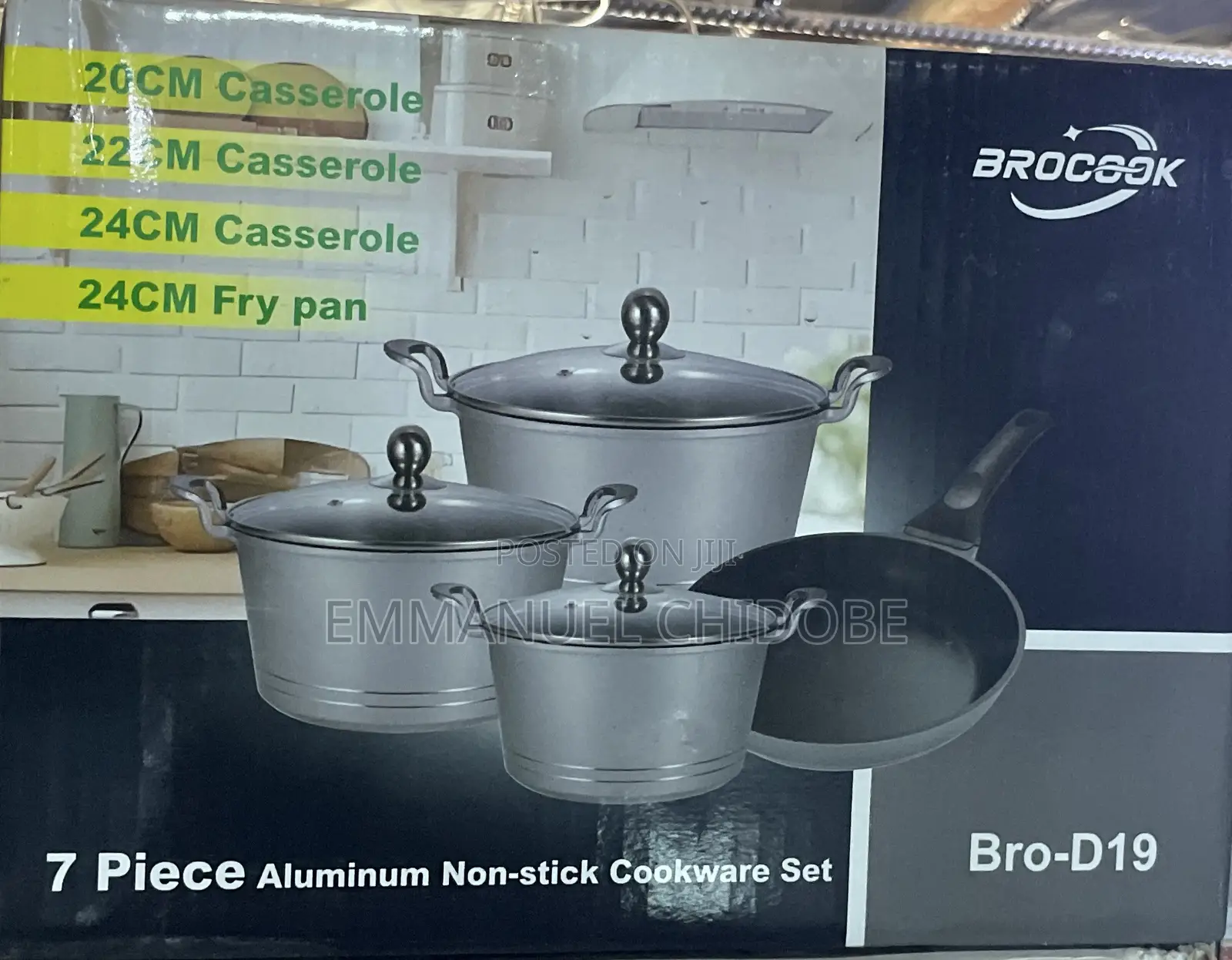 7 PCS Bro-D19 Casserole Pot