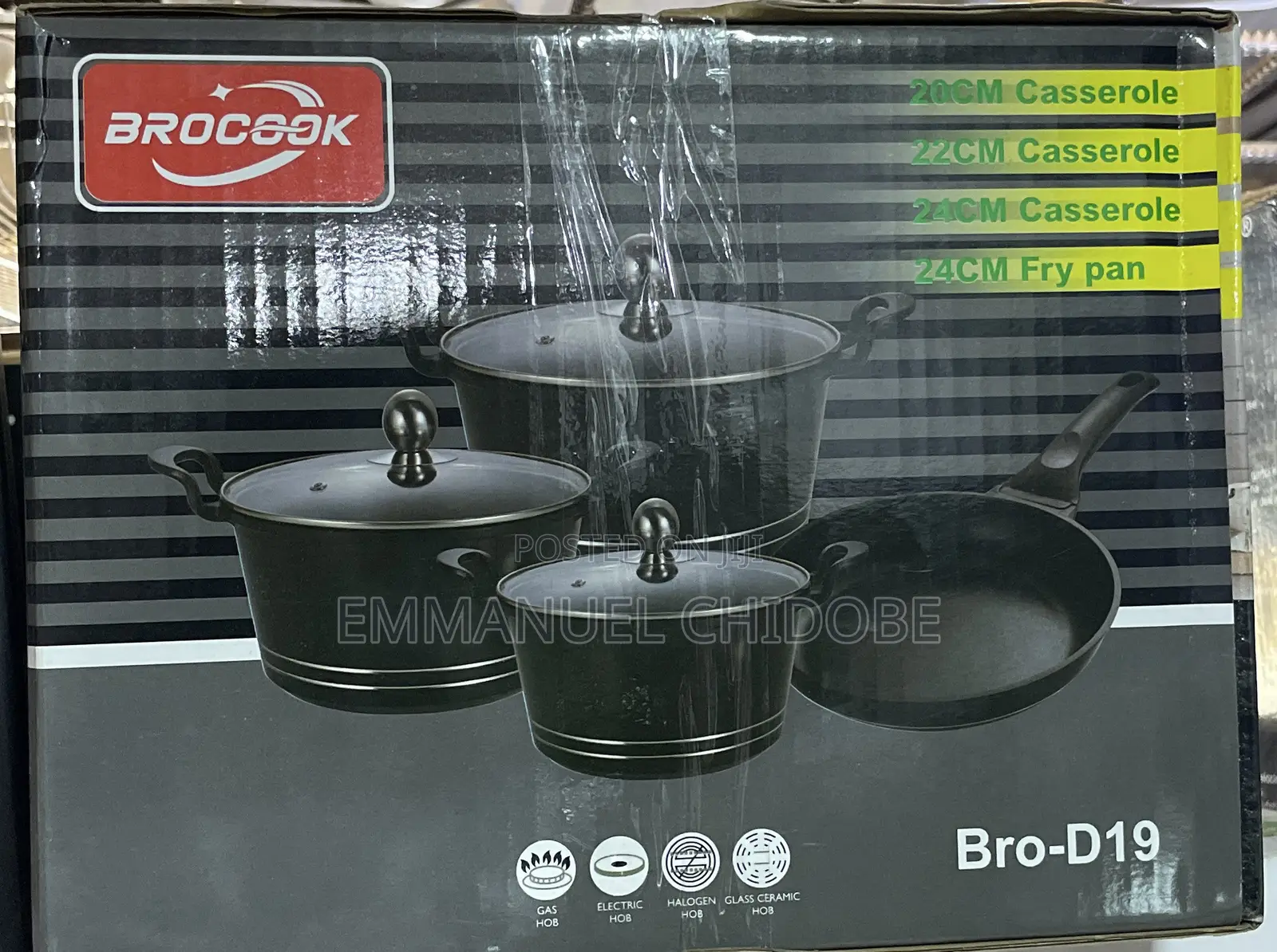 7 PCS Bro-D19 Casserole Pot