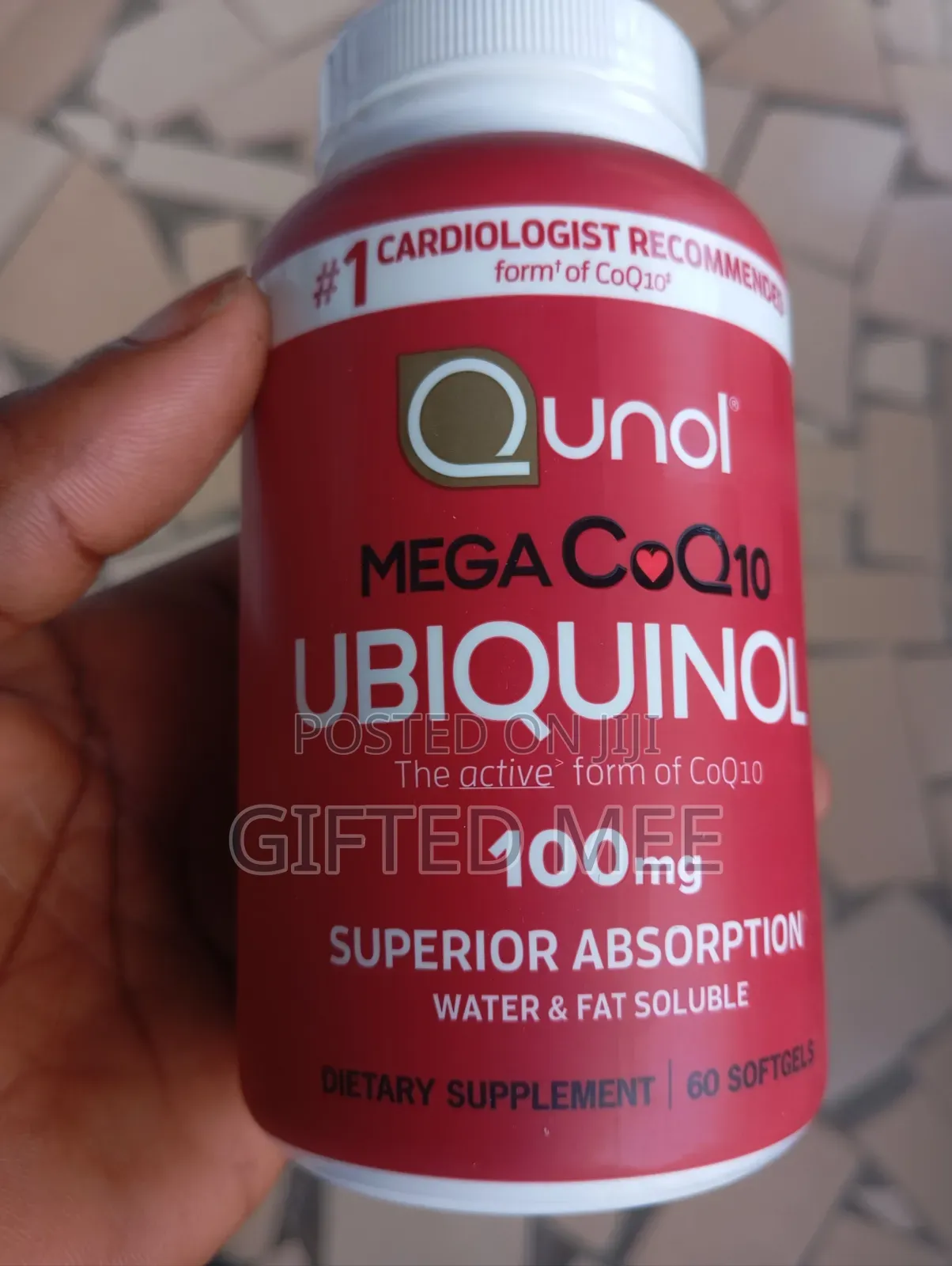 Qunol Mega Coq10 Ubiquinol, 60 Softgels.