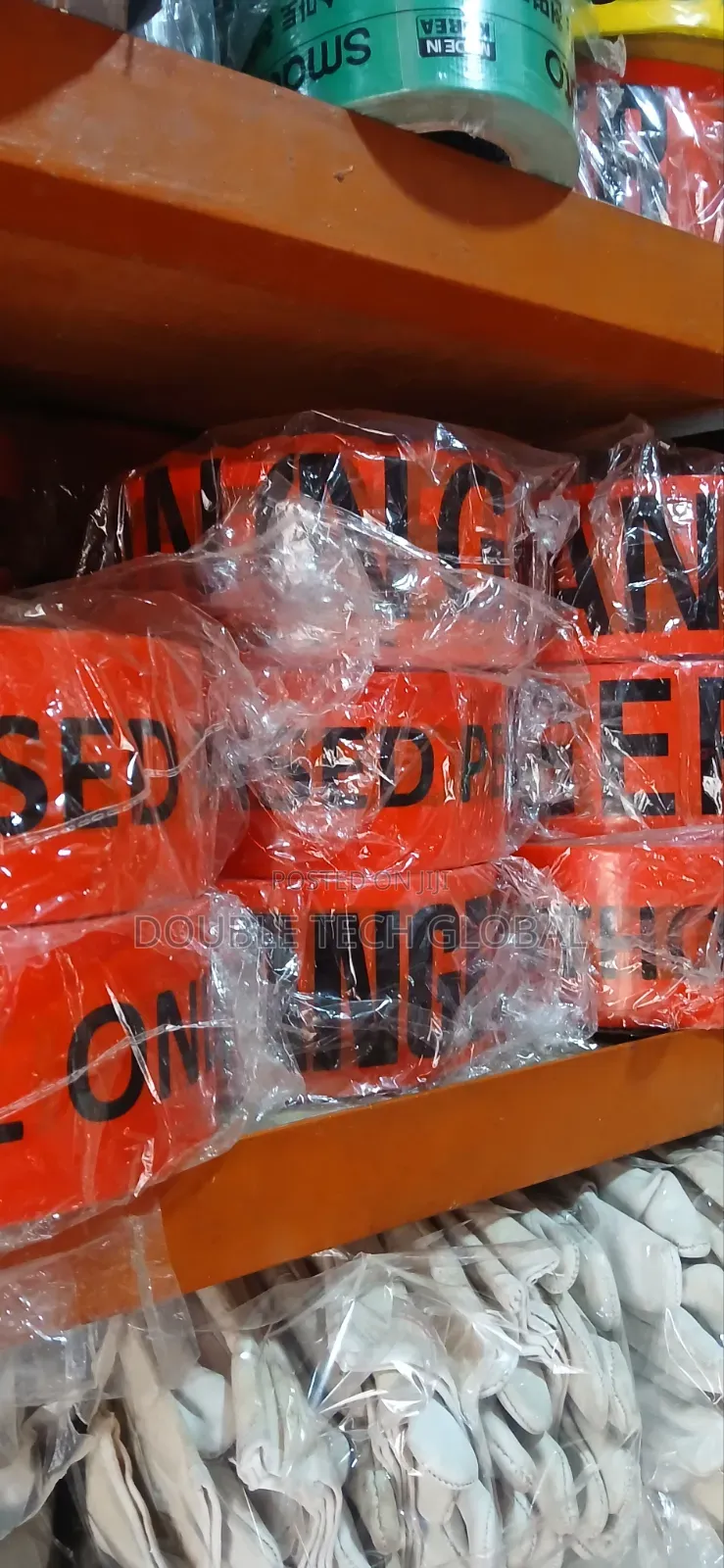 Red Caution Tape - "AUTHORISED PERSONNEL ONLY" - Safety Barrier Tape