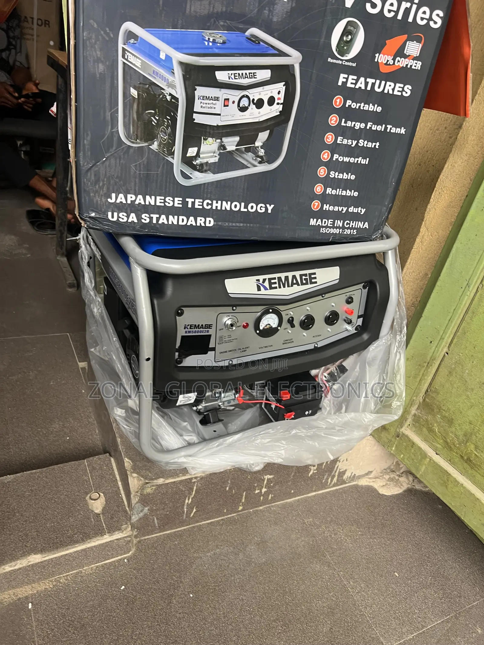 Kemage 58000E2R 5.5KVA Remote Control & Key Starter Generato