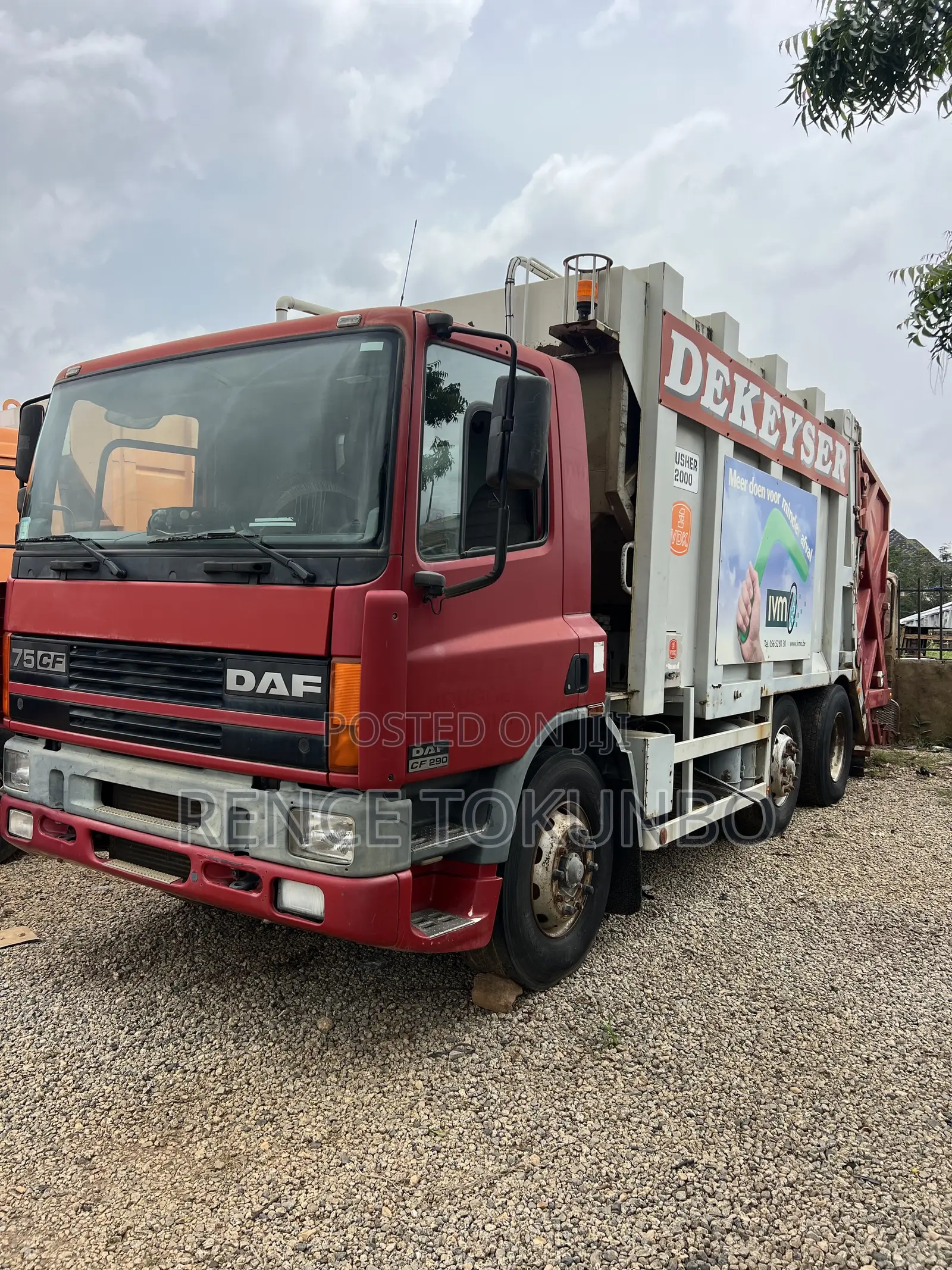 Foreign Use 2014 Daf Dusbin Truck
