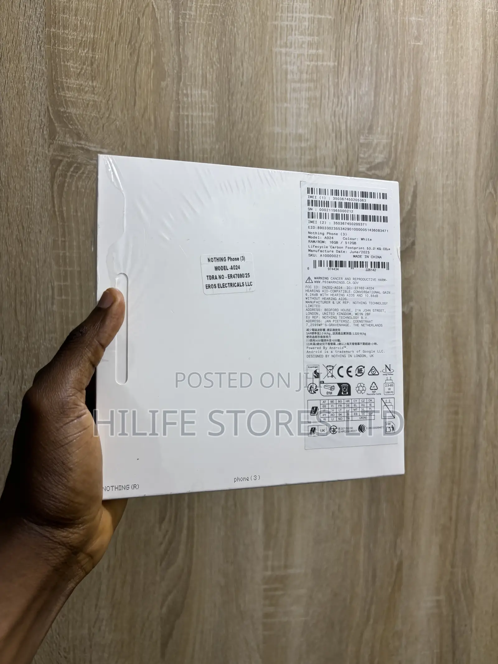 New Nothing Phone 3 512 GB White
