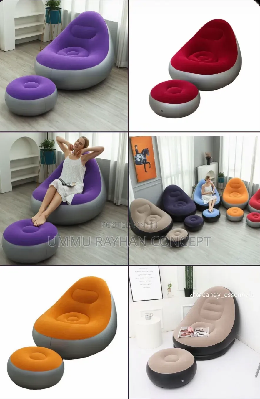 Inflatable Sofa With Stool