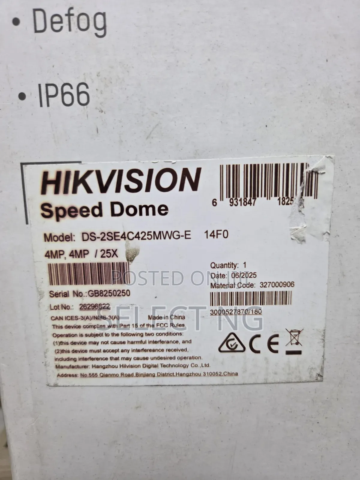 Hikvision Tandemvu PTZ 4mp Camera