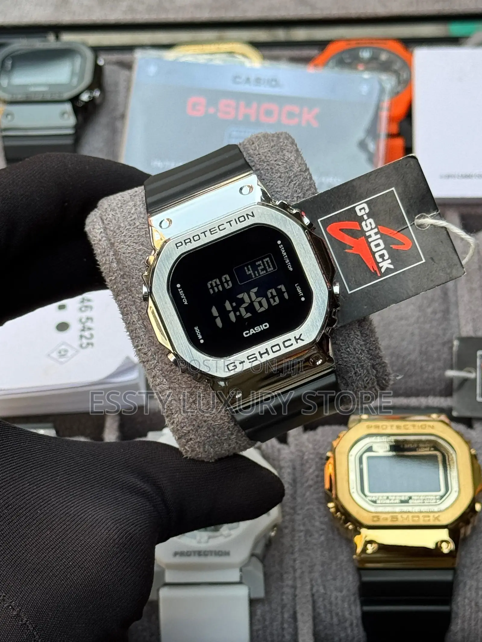 HIGH Quality Casio G-Shock Digital Metal Head,Rubber Strap WRIST-WATCH