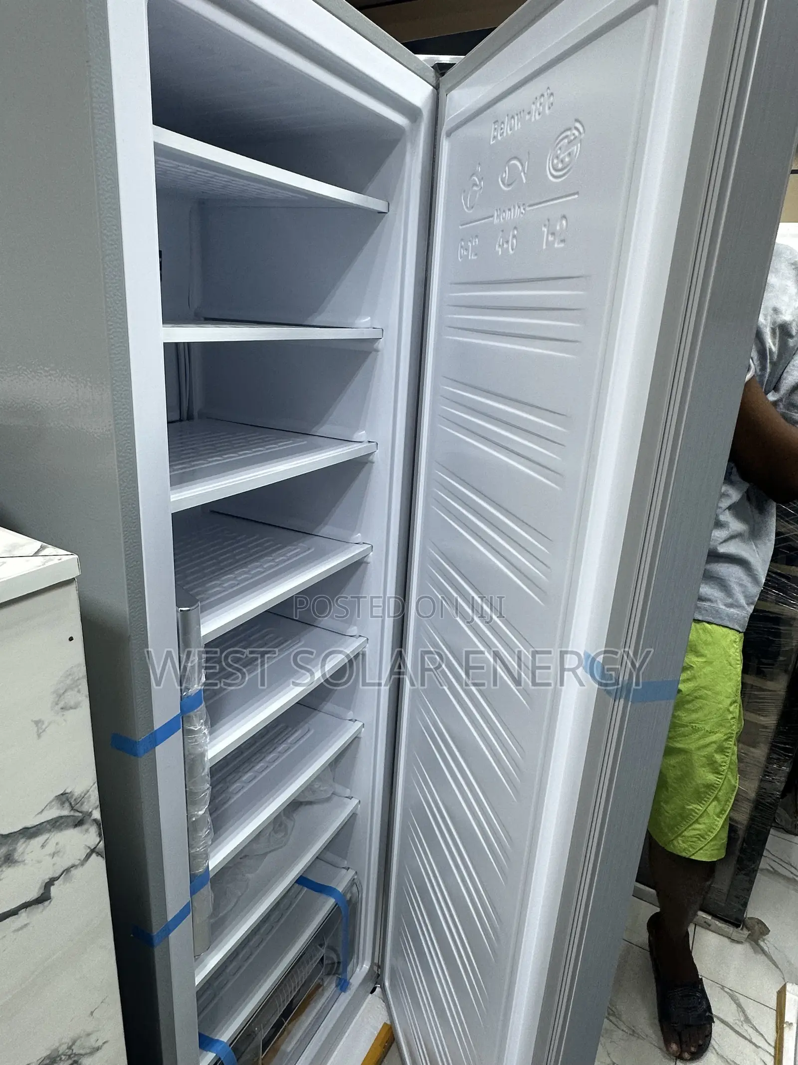 258L Yohako Upright Solar Ice Maker Freezer